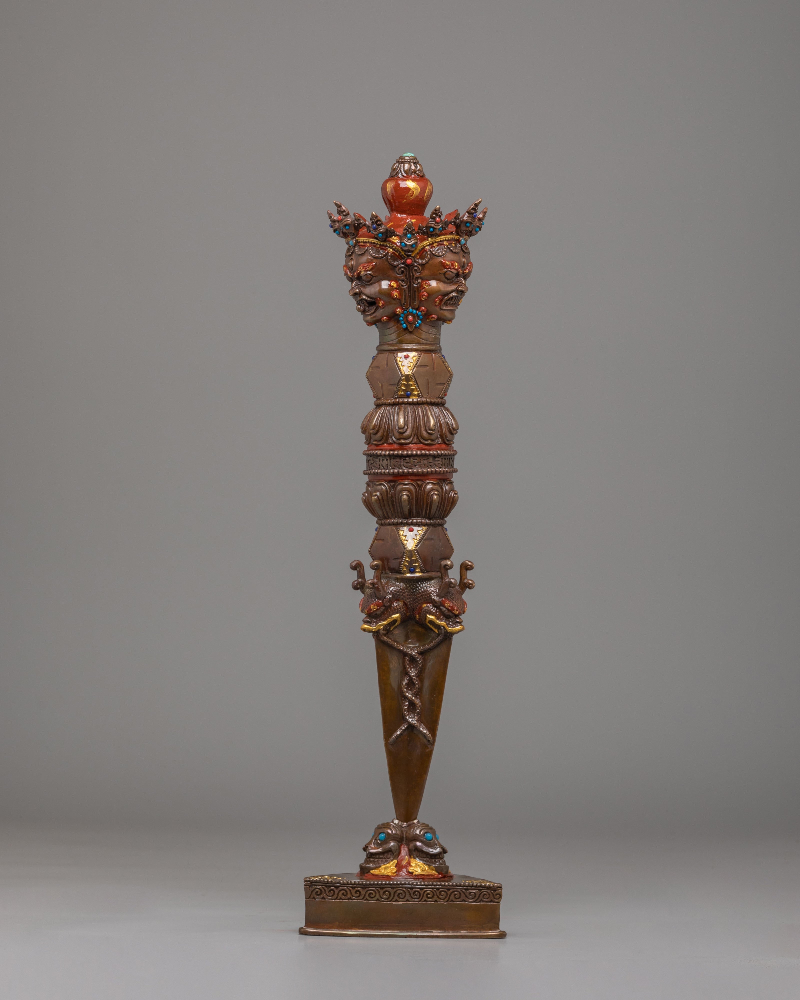 Sacred Ceremonial Phurba | Tibetan Wrathful Deity Dagger for Rituals