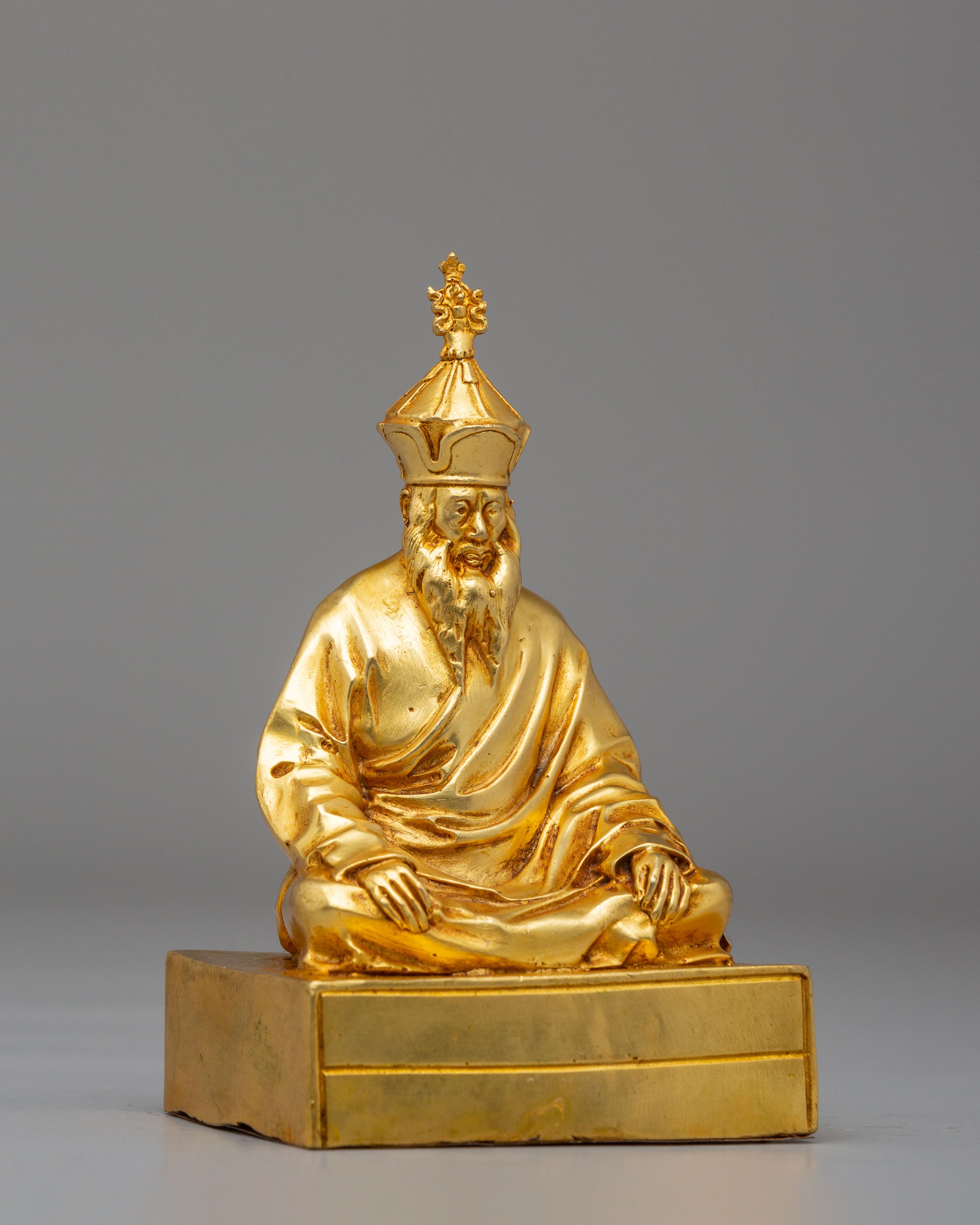 Tibetan Chatral Rinpoche Sculpture | Buddhist Master Statue