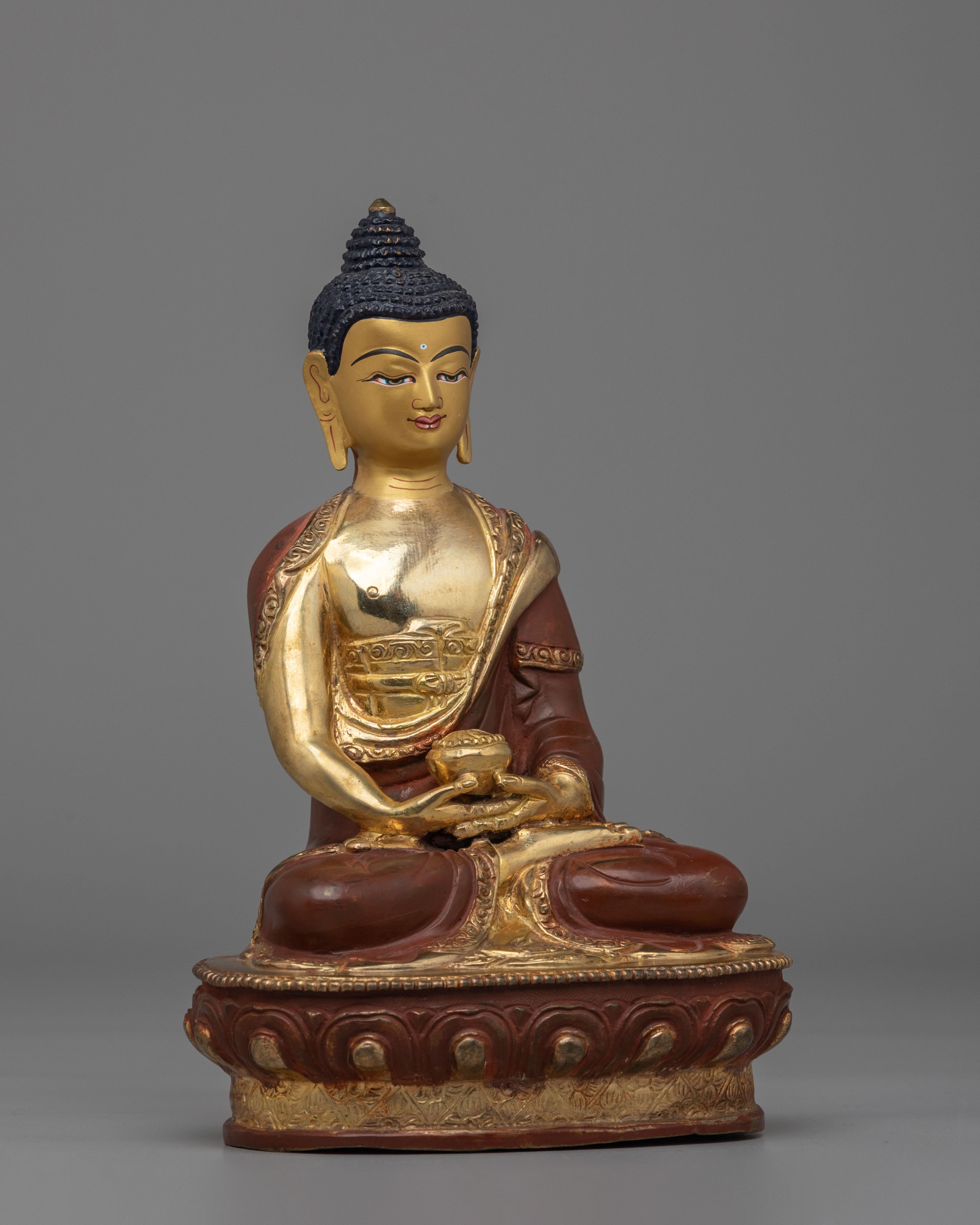 Amitabha Buddha Statue for Altar | Traditional Buddhist Decor