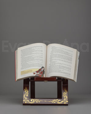 Handcrafted Wooden Book Stand