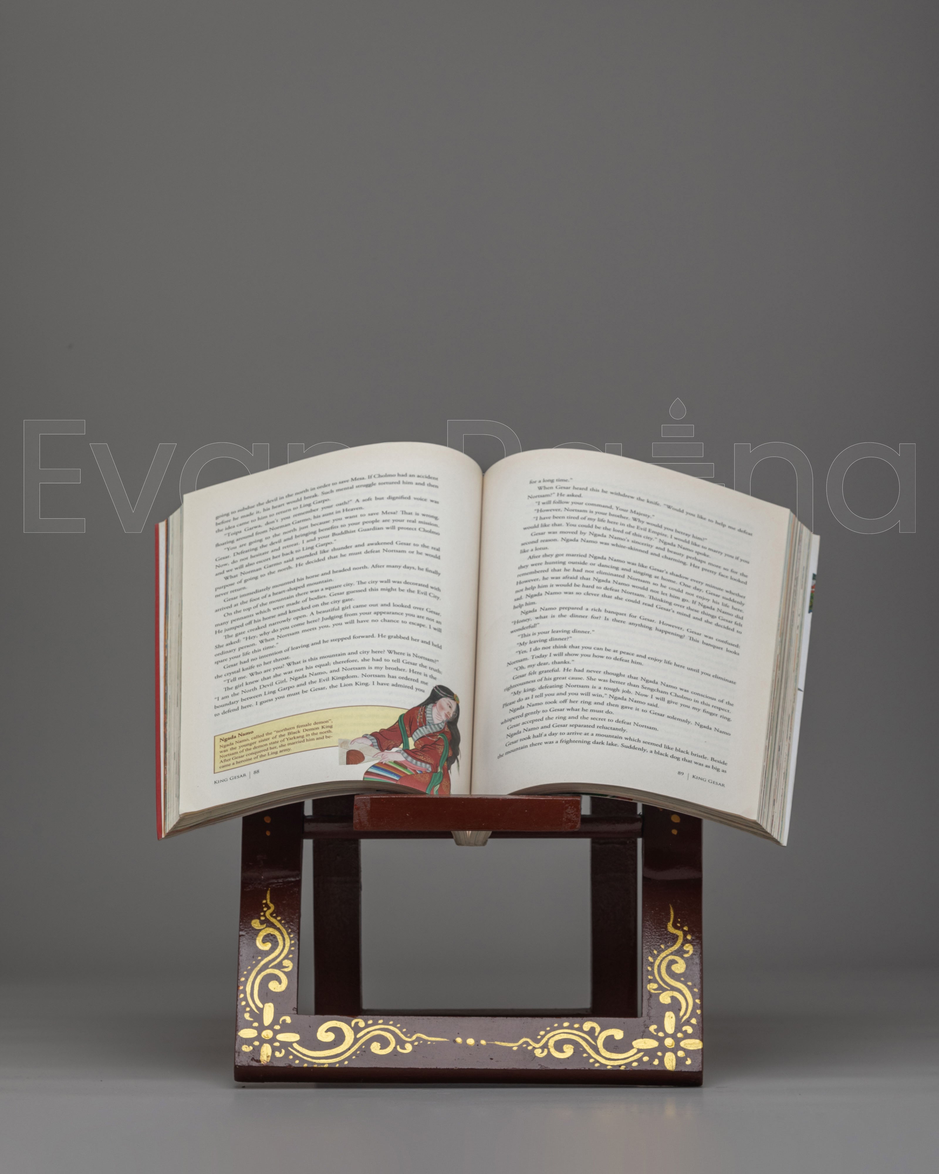 Handcrafted Wooden Book Stand