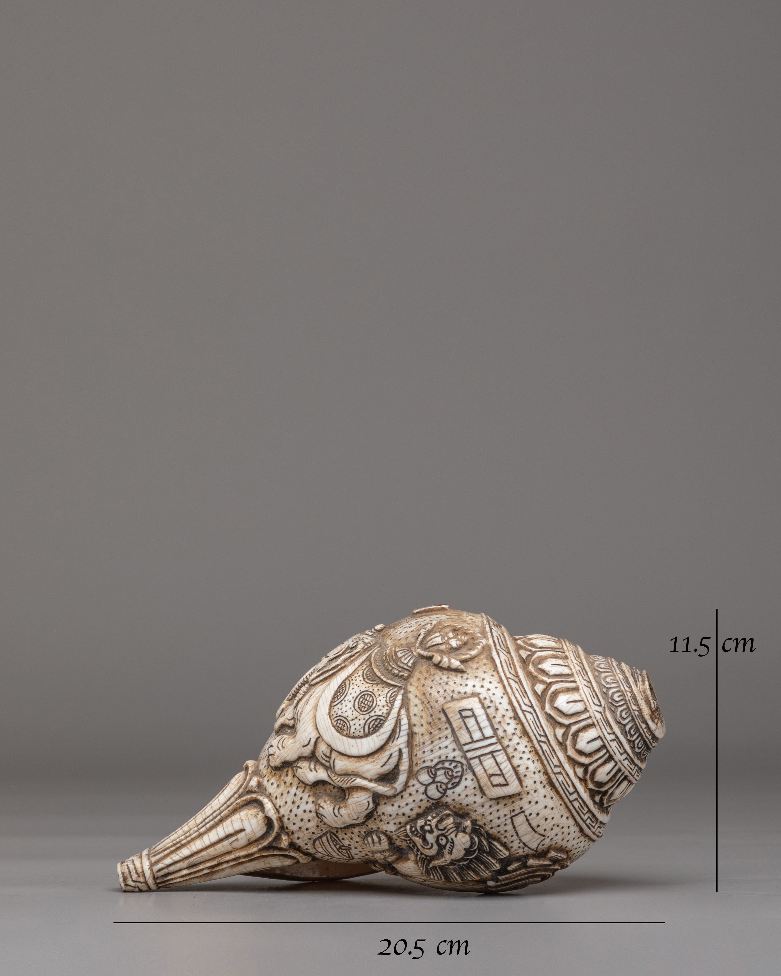 Traditional Ritual Conch | Tibetan Conch Shell for Ceremonies & Meditation