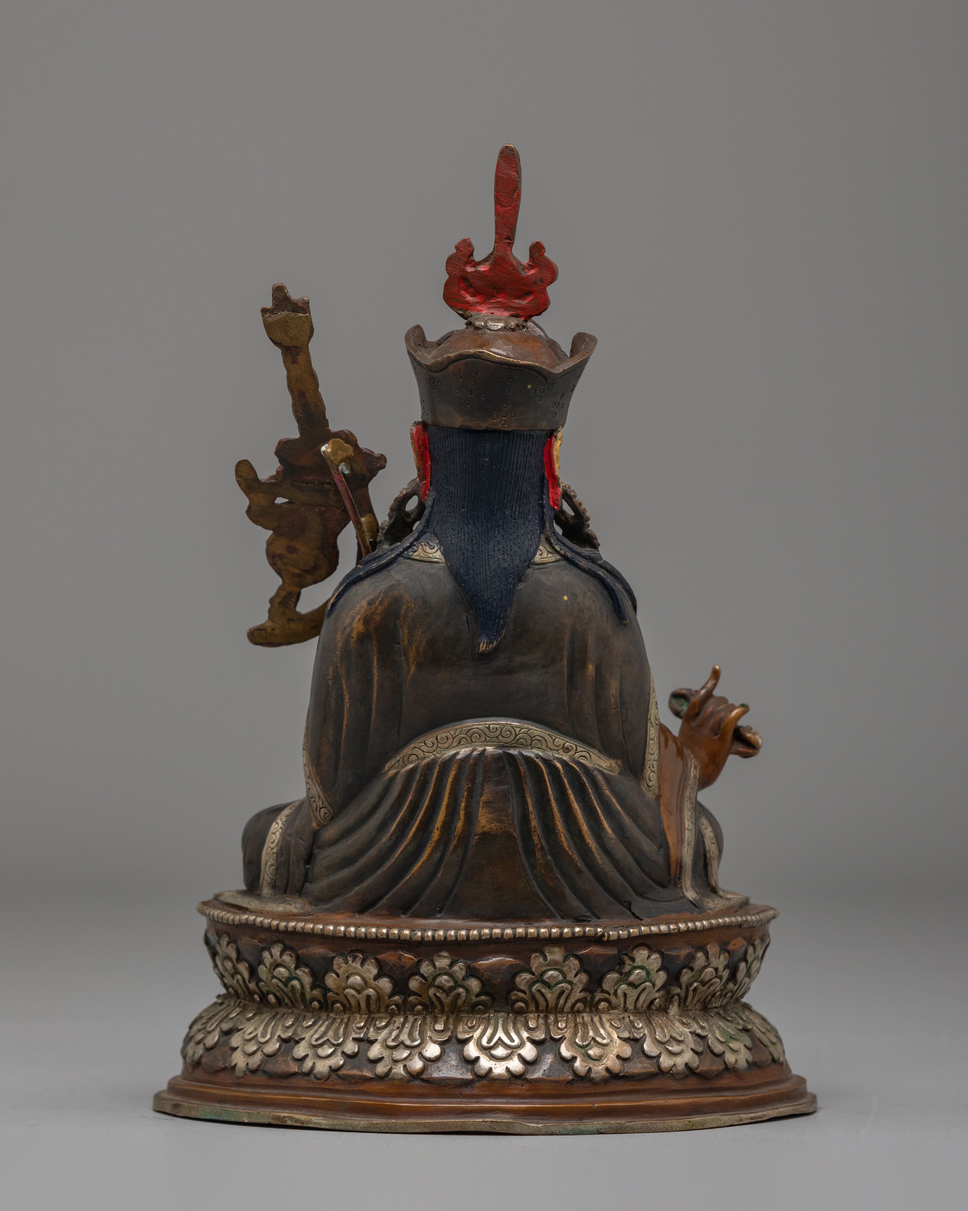 Tibetan Guru Rinpoche Padmasambhava Statue | Enlightened Master Figurine