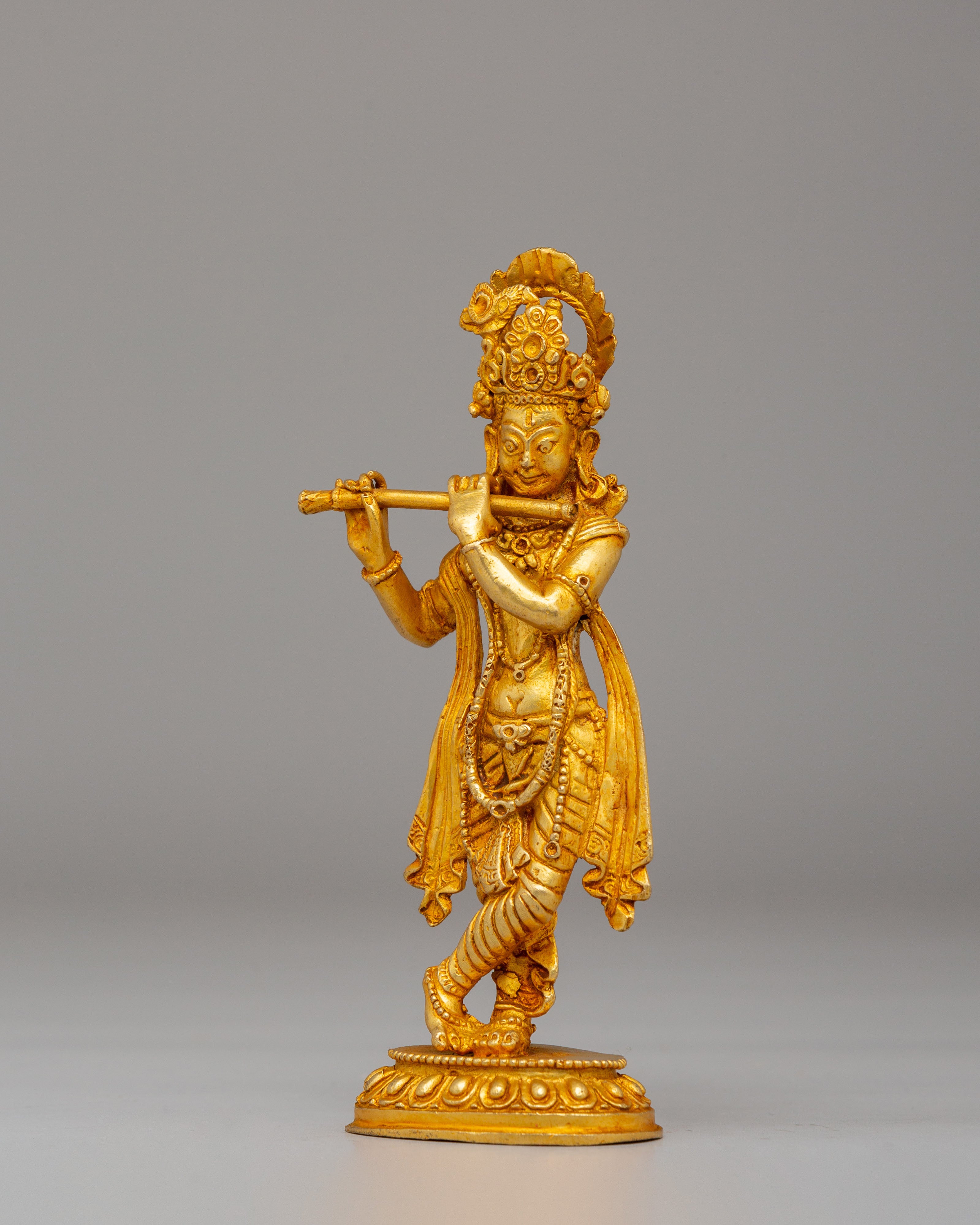 Sacred Krishna Statue | Hindu Deity Statue for Meditation
