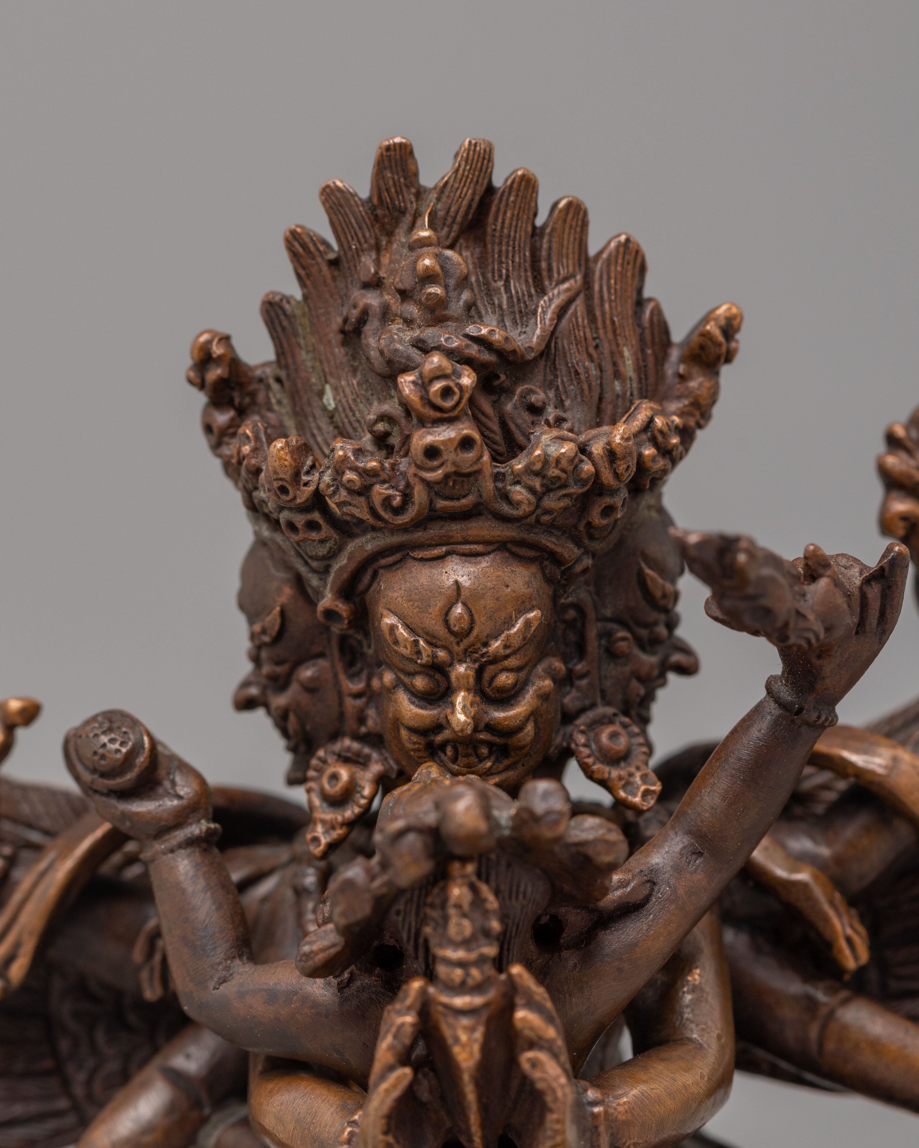 Machine Made Vajrakilaya Altar Statue | Tibetan Deity Sculpture