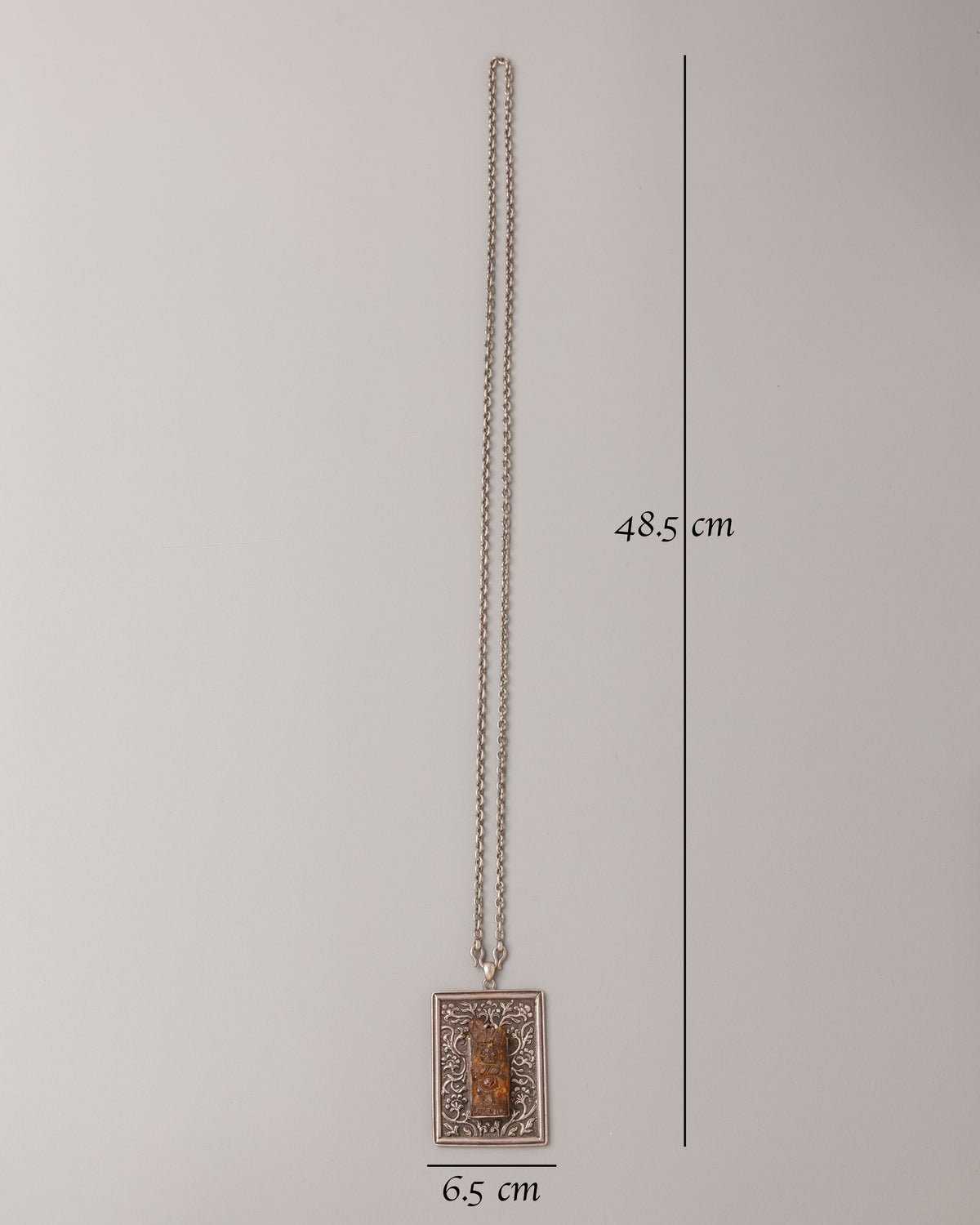 Handmade Spiritual Locket | Pure Silver Devotional Pendant