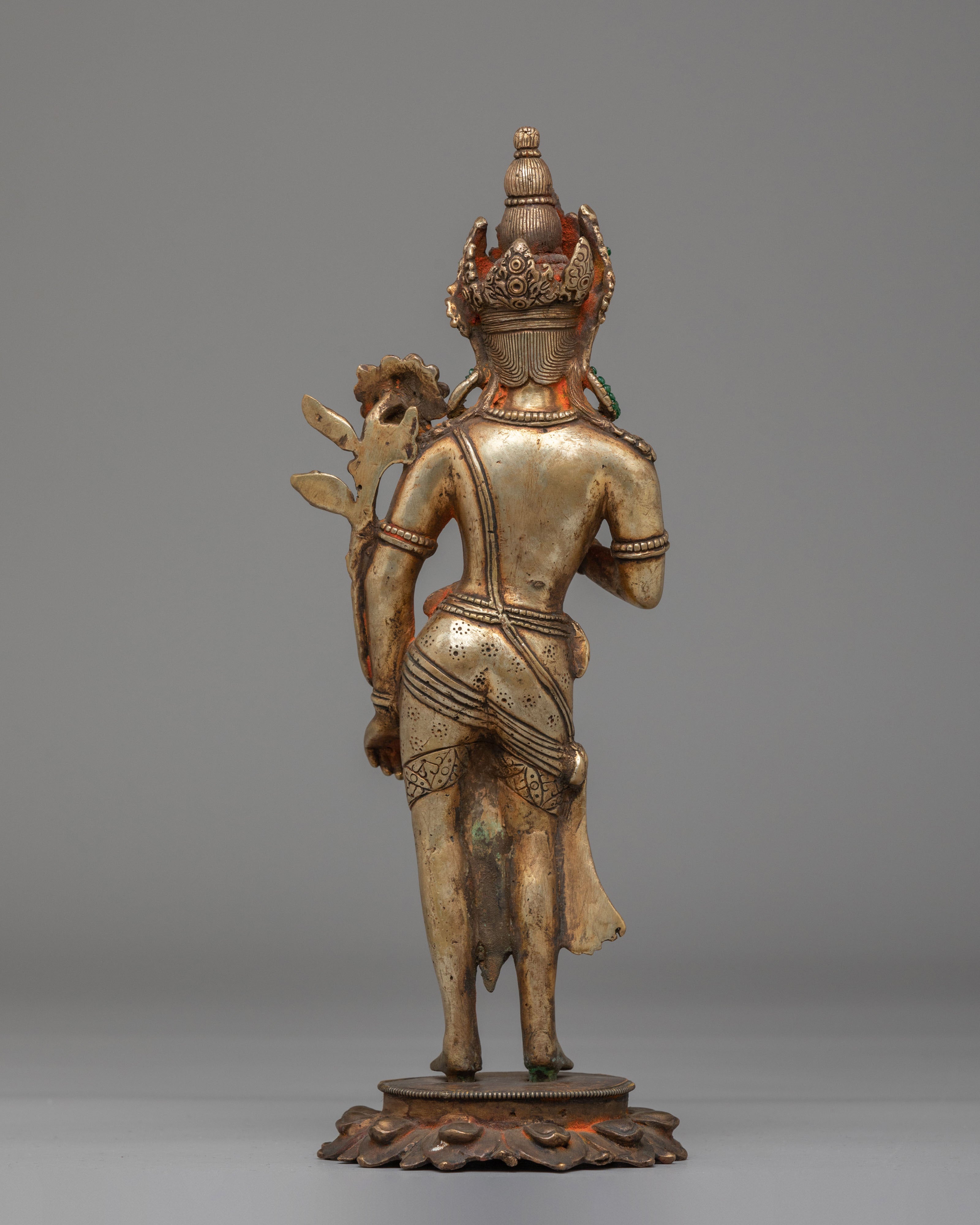 15 Years Old Standing Lokeshwor Statue | Spiritual Home Decor