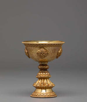 Sacred Buddhist Offering Butter Lamp