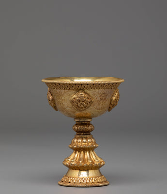 Sacred Buddhist Offering Butter Lamp