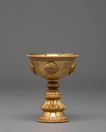 Sacred Buddhist Offering Butter Lamp