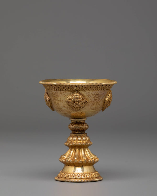 Sacred Buddhist Offering Butter Lamp | Himalayan Ritual Butter Lamp