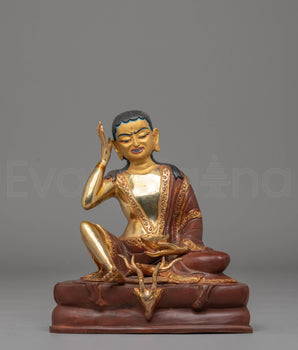 Handcrafted Milerepa Buddhist Statue