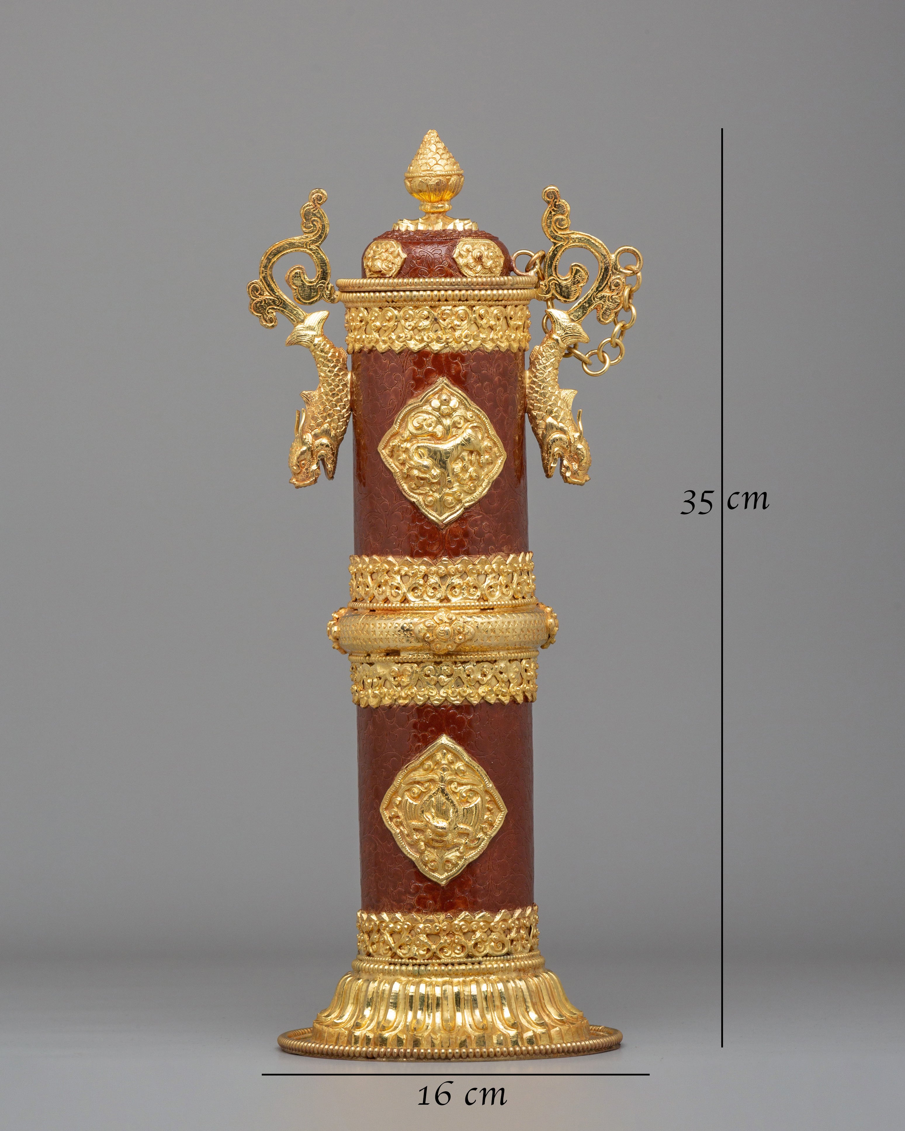 Handmade Incense Holder | Gold-Plated Copper Inense Holder for Altar