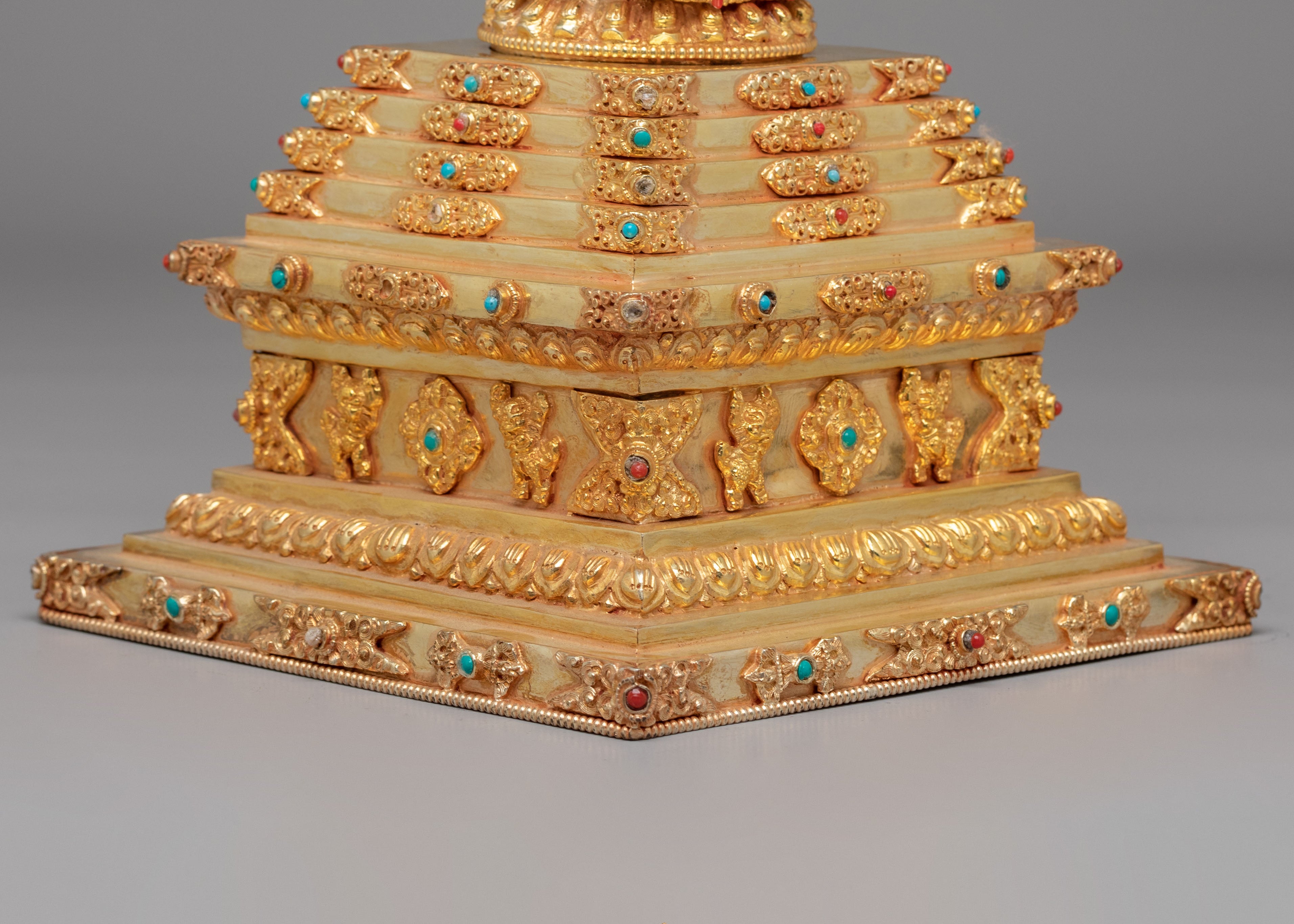 Handcrafted Enlightenment Chorten Stupa | Tibetan Spiritual Symbol