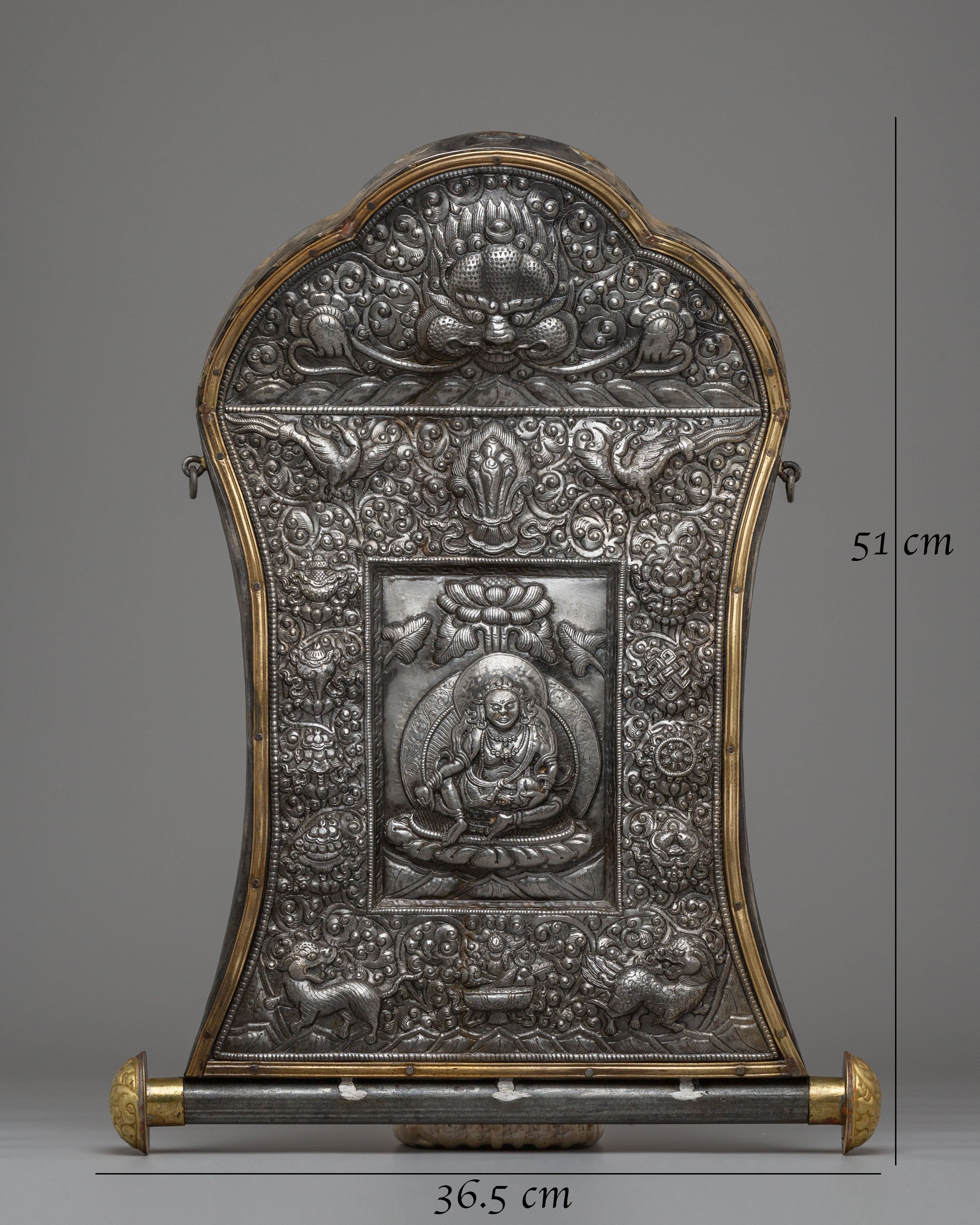 Sacred Dzambhala Wall Hanging | Tibetan Wealth Deity Art