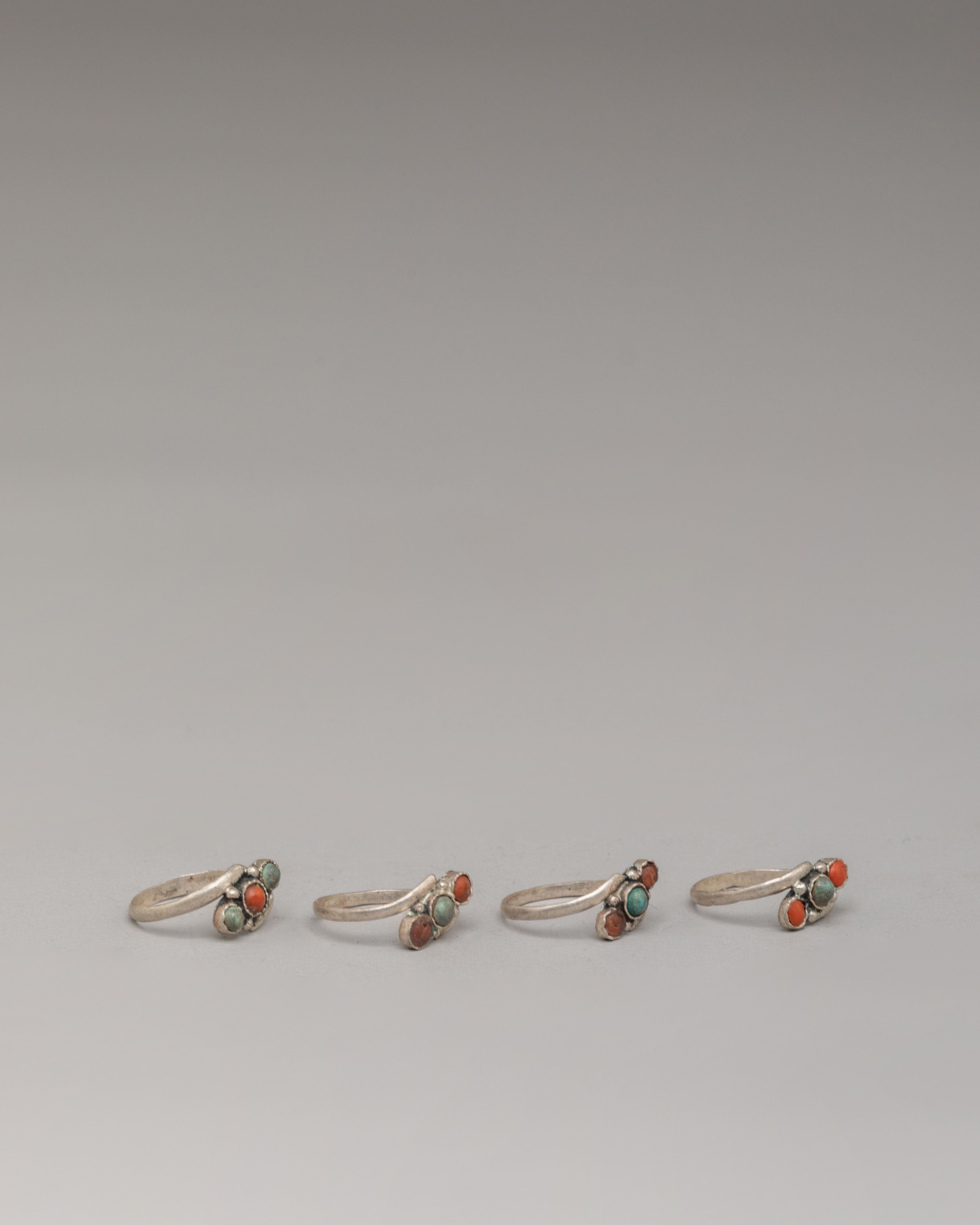 Natural Stone Ring Set | Handcrafted Natural Stone Rings