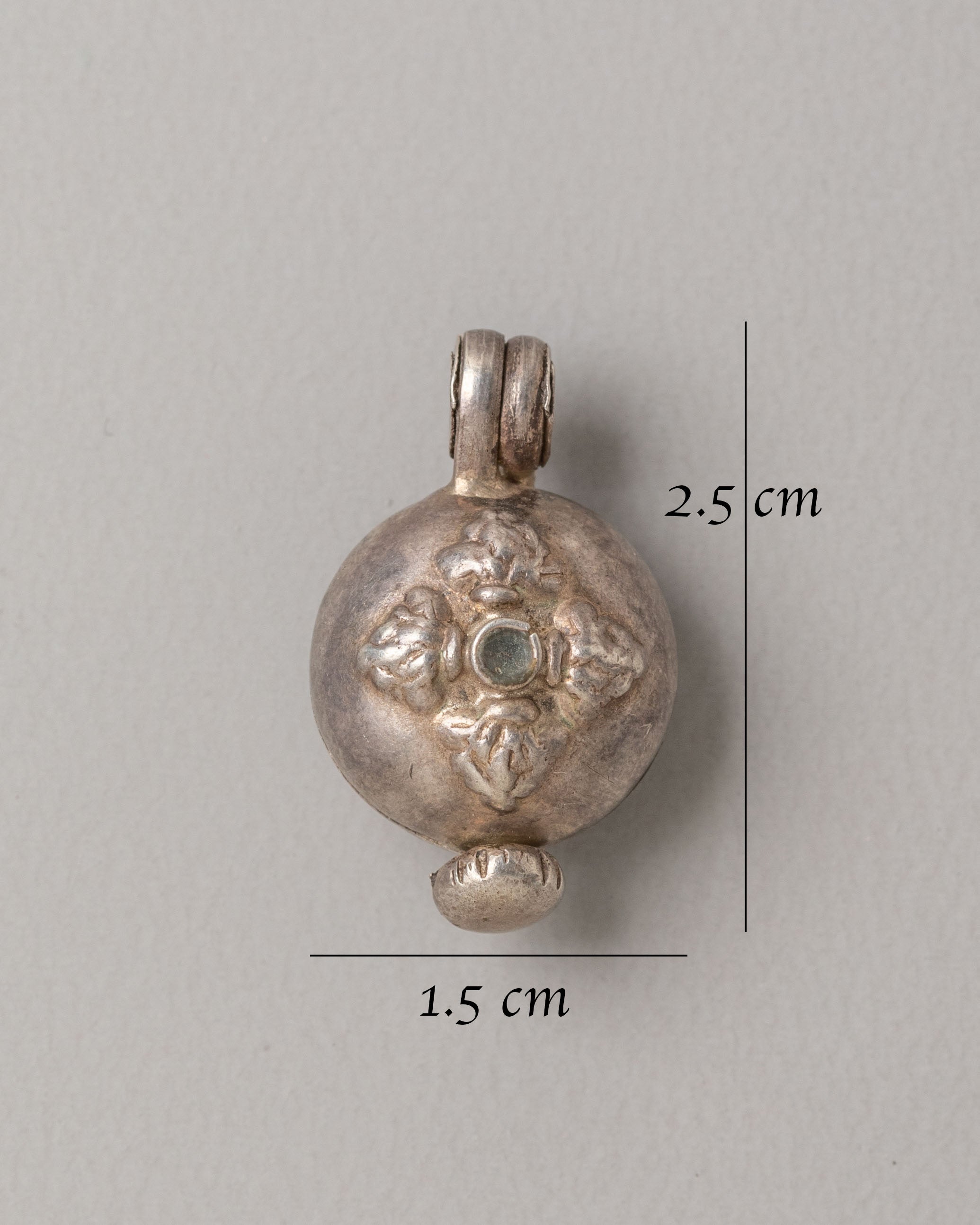 Decorative Ghau Box Pendant | Tibetan Handcrafted Jewelry