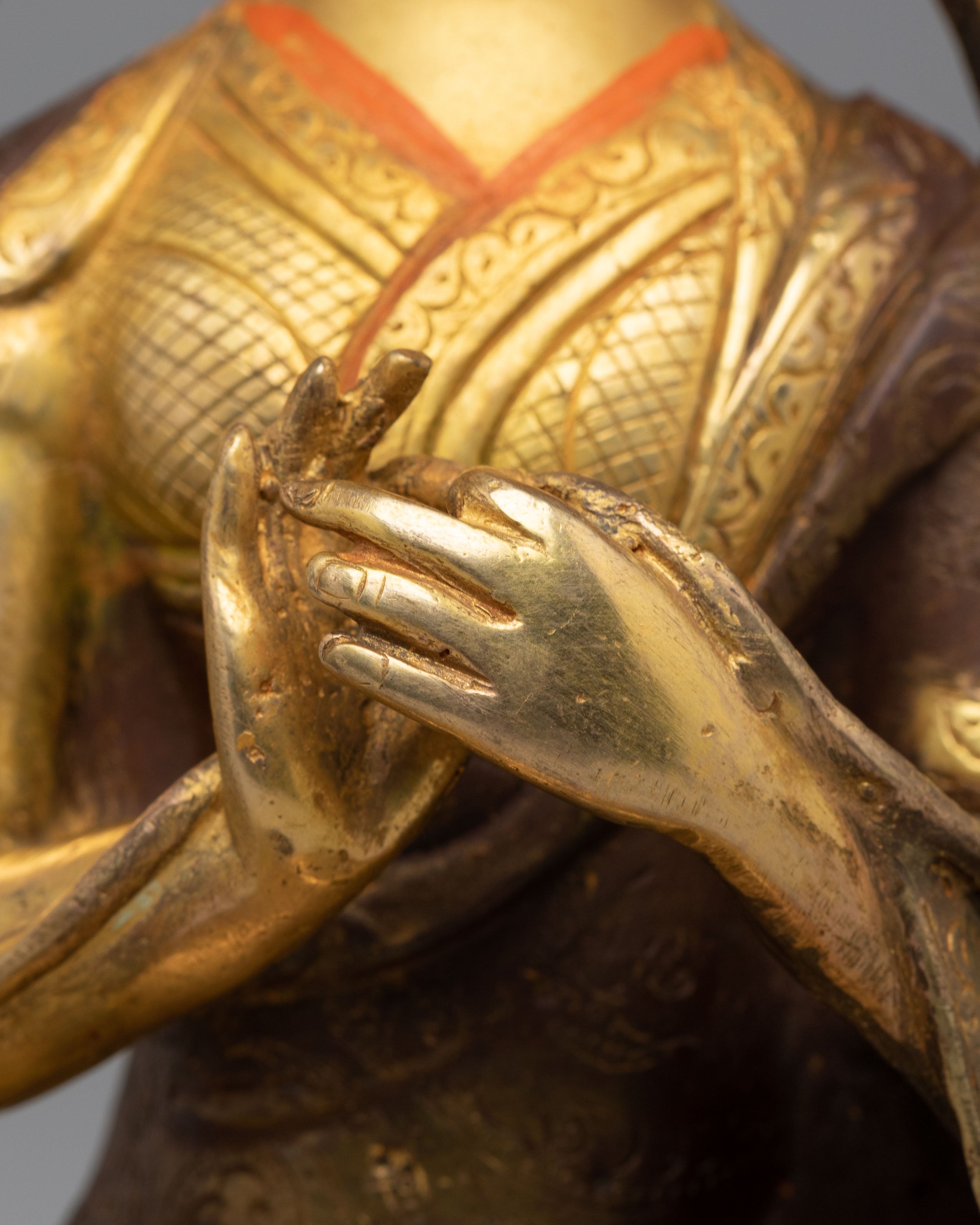 Tibetan Tsongkhapa Deity Statue | Spiritual Decor for Meditation and Enlightenment