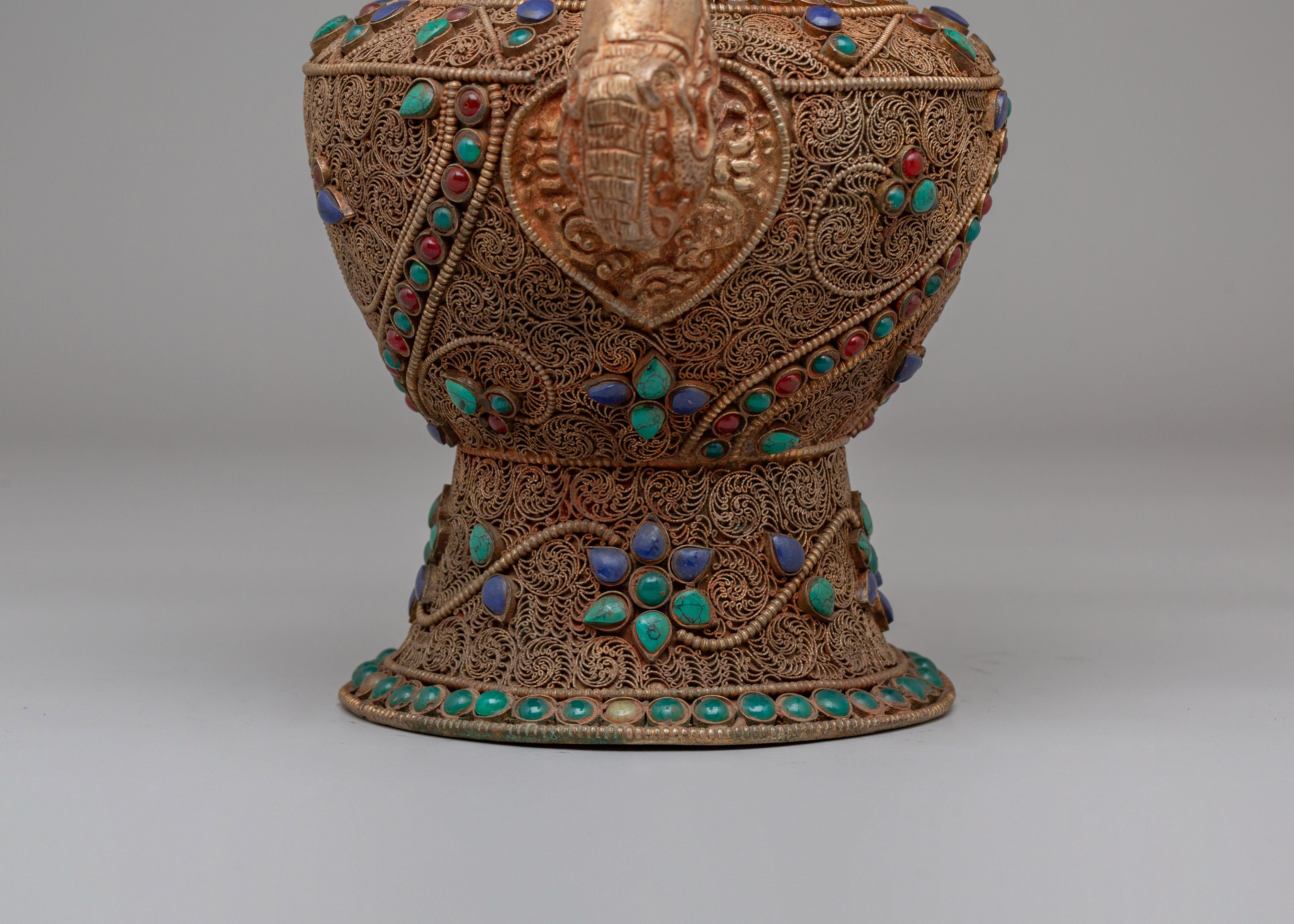 Himalayan Filigree Tea Pot | Decorative Artwork