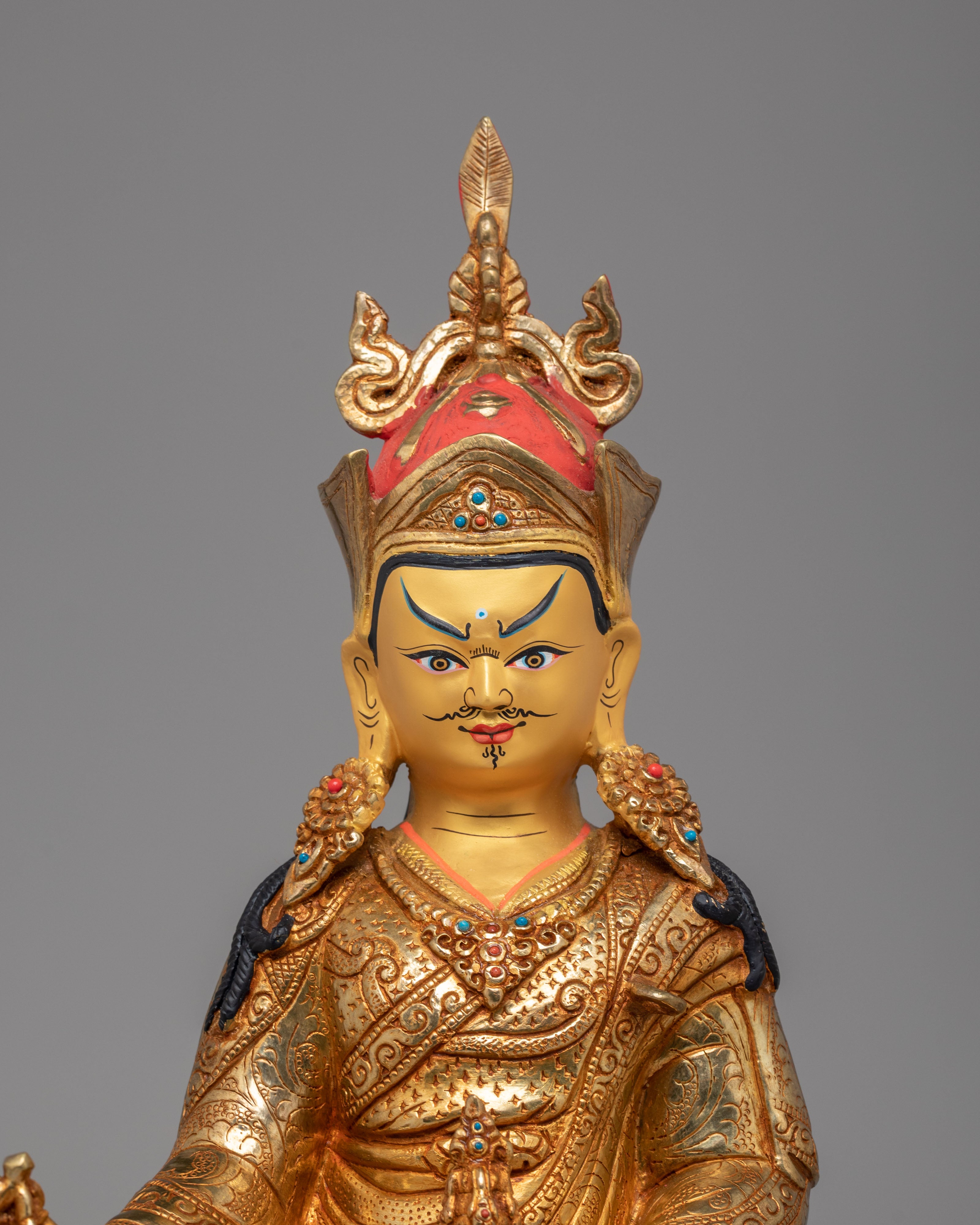 Ceremonial Padmasambhava Altar Statue | Tibetan Guru Rinpoche