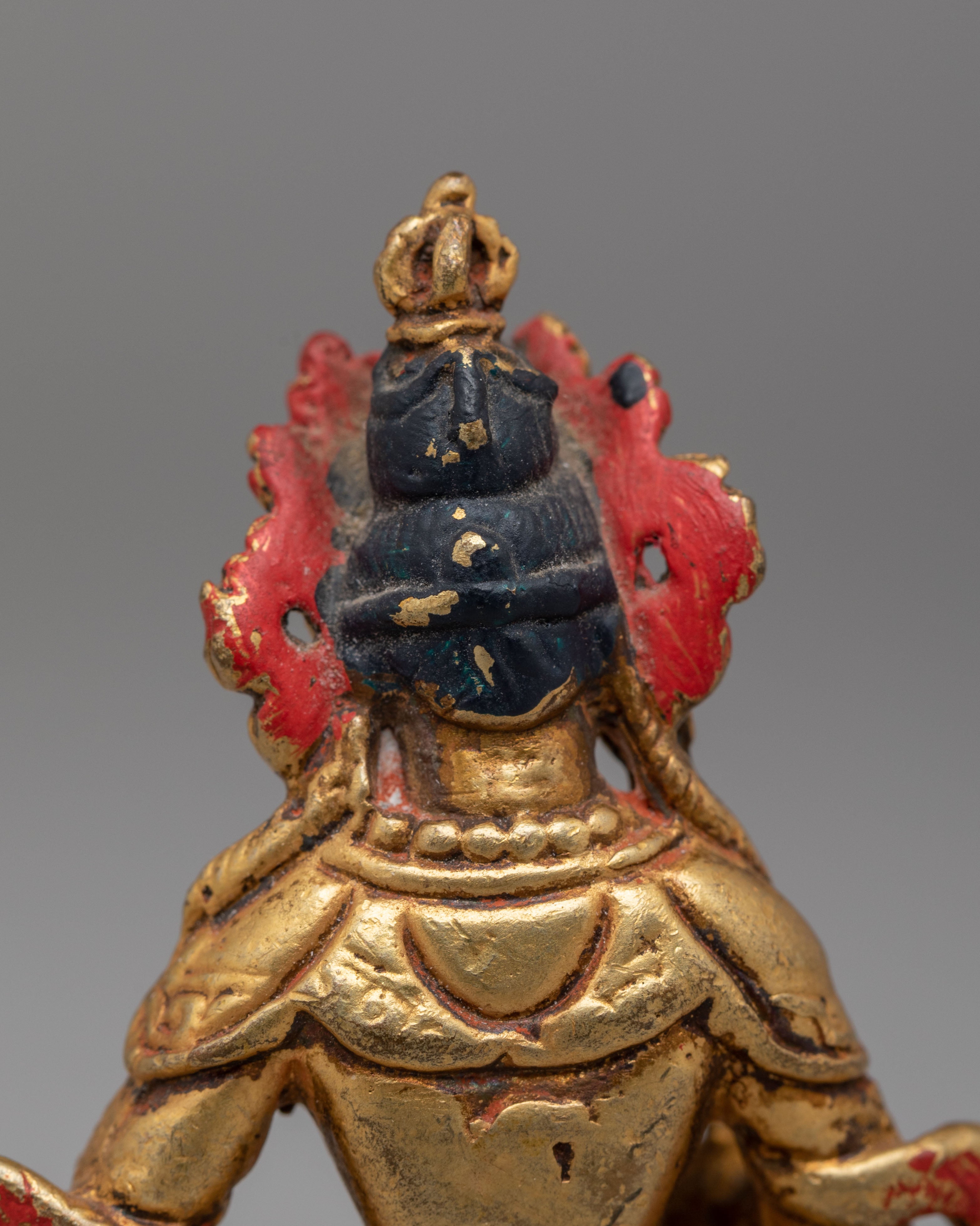 Traditional Altar Vajrasattva Statue | 24K Gold Plated Copper Buddhist Deity Figurine