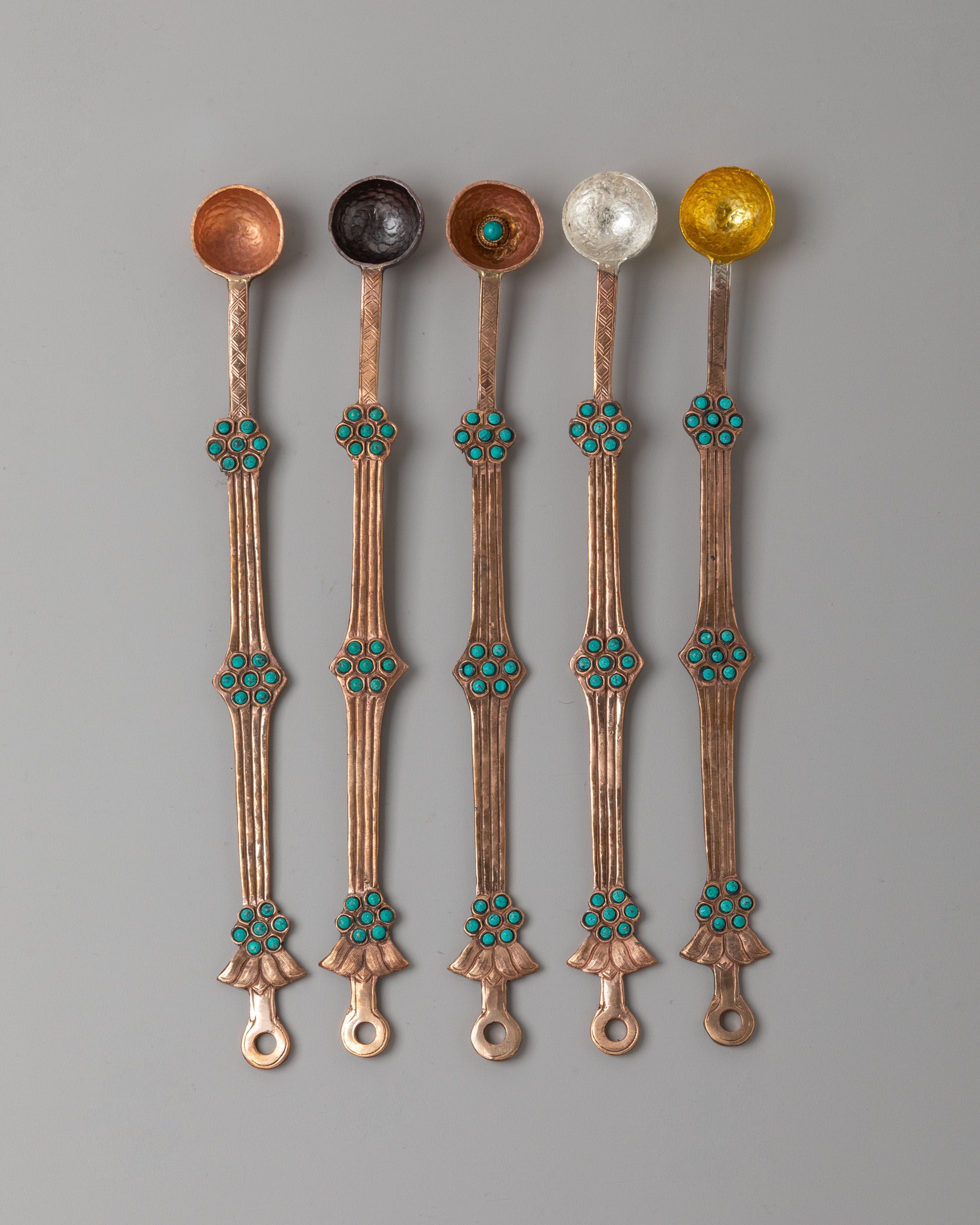 Sacred Tibetan Ritual Tools Set | Handcrafted Altar Tools for Spiritual Practice