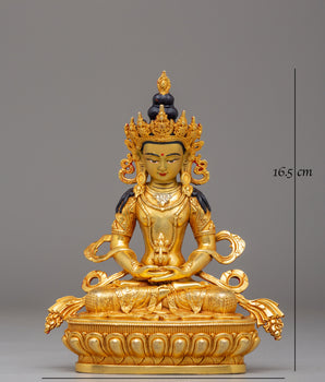 Handcrafted Amitayus Buddhist Statue | Symbol of Infinite Life