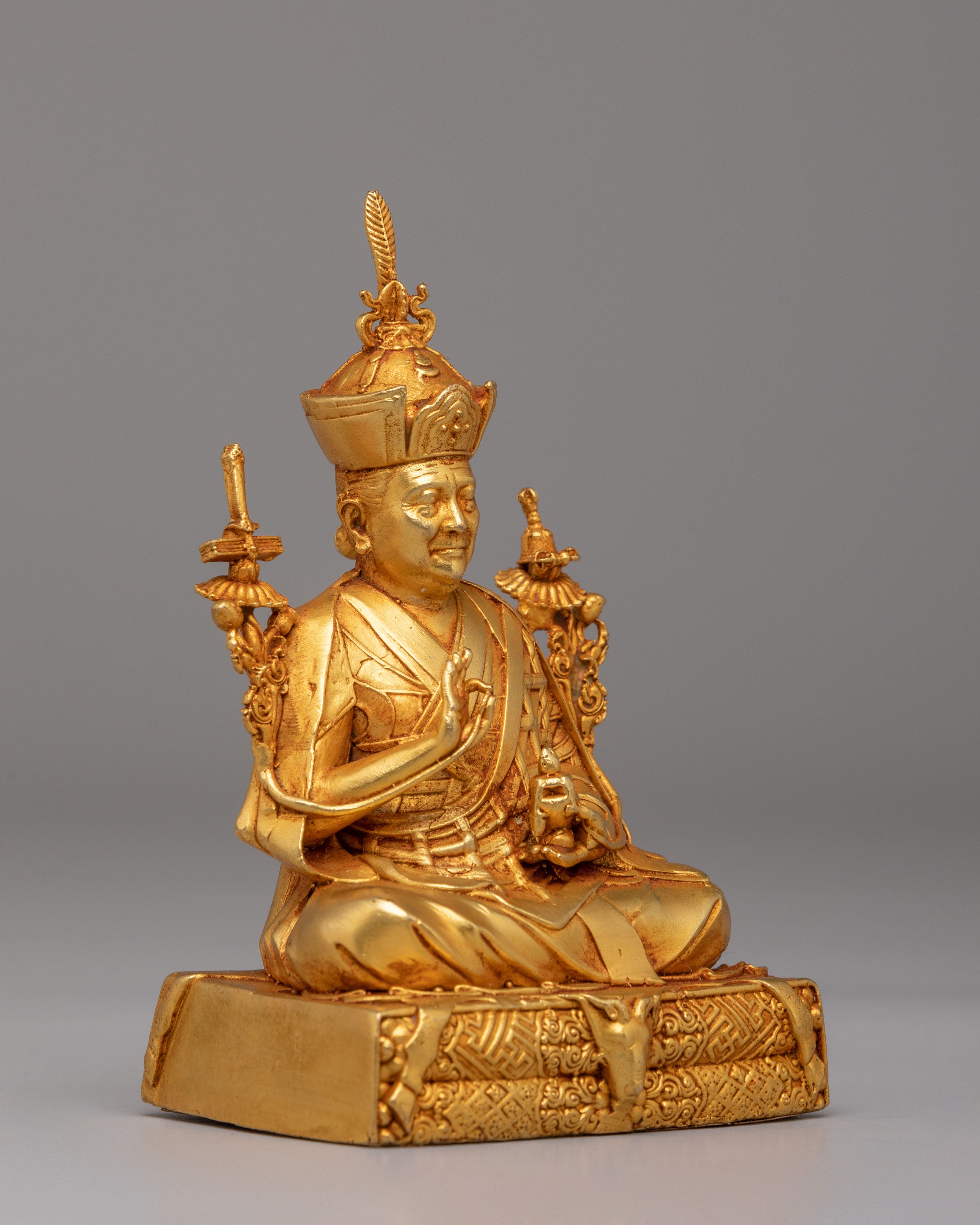 Handmade Karmapa Statue | Tibetan Buddhist Deity Sculpture