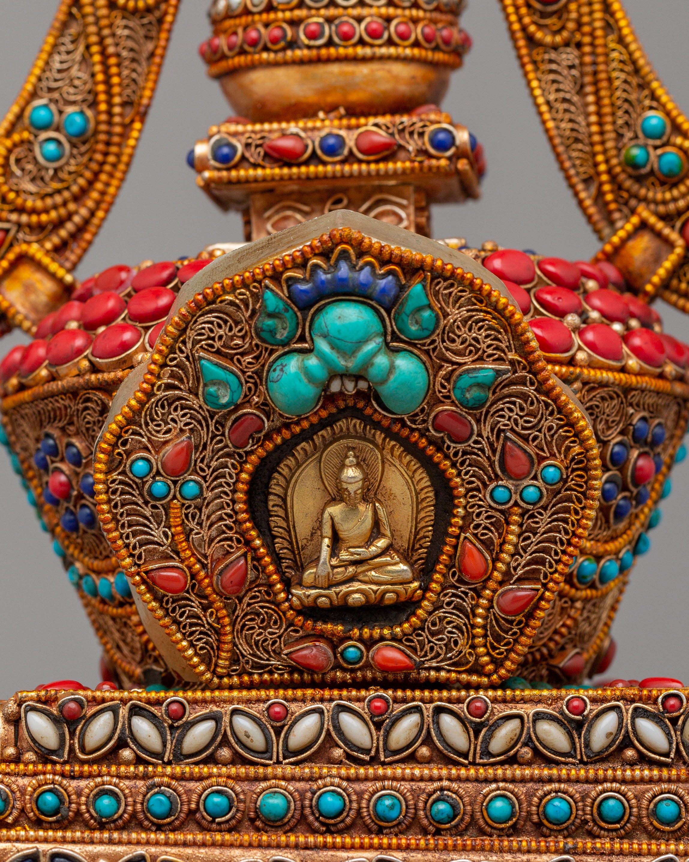 Ceremonial Buddhist Enlightenment Stupa | Sacred Stupa for Rituals & Meditation