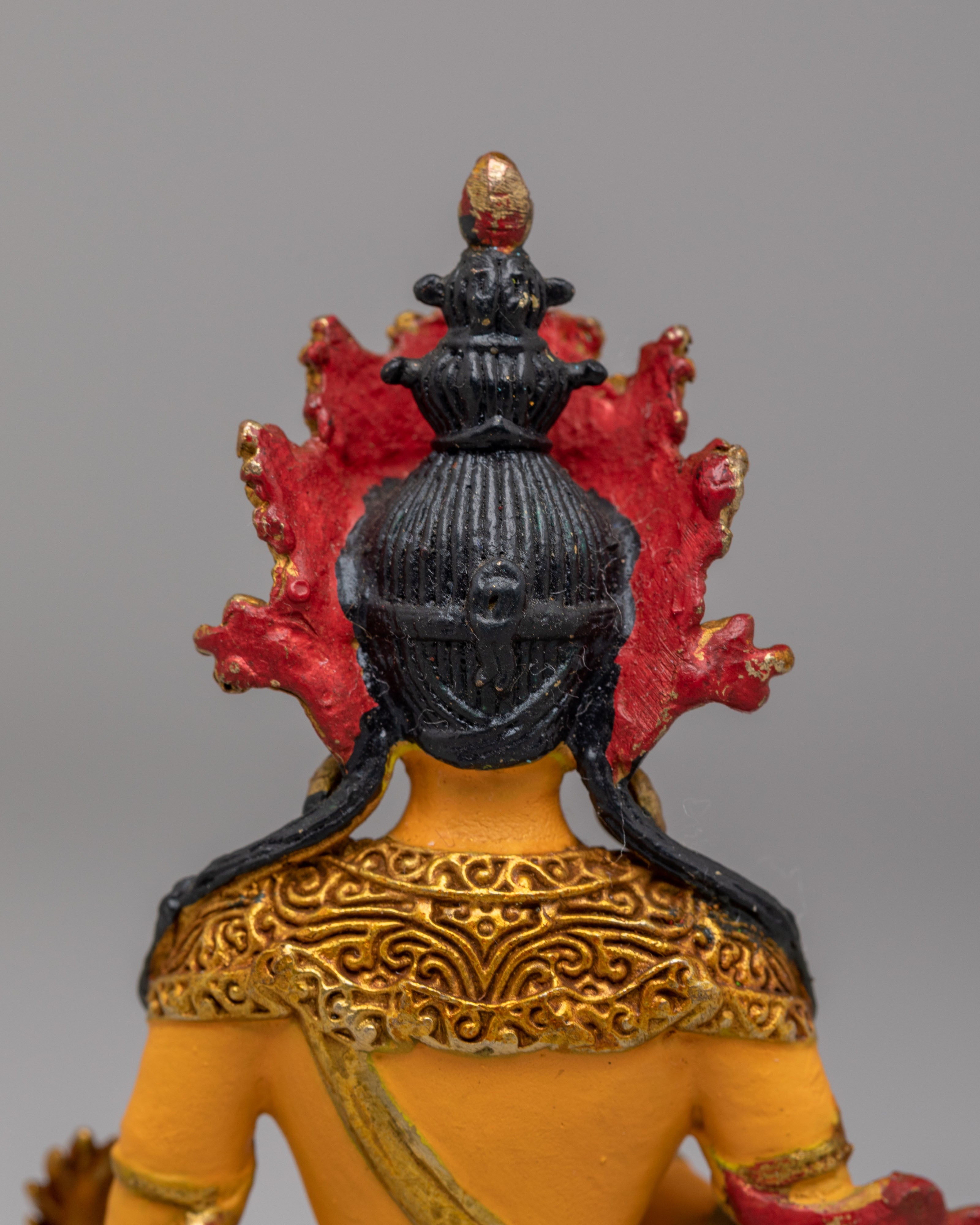 Spiritual Kshitigarbha Shrine Statue | 24K Gold Plated Bodhisattva Decor