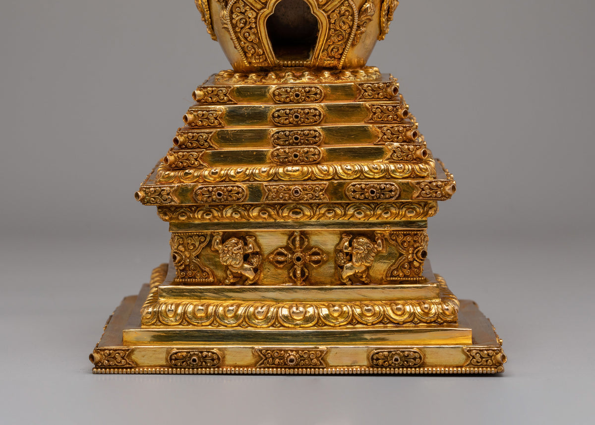 Handmade Buddhist Stupa for Rituals | Symbol of Enlightenment