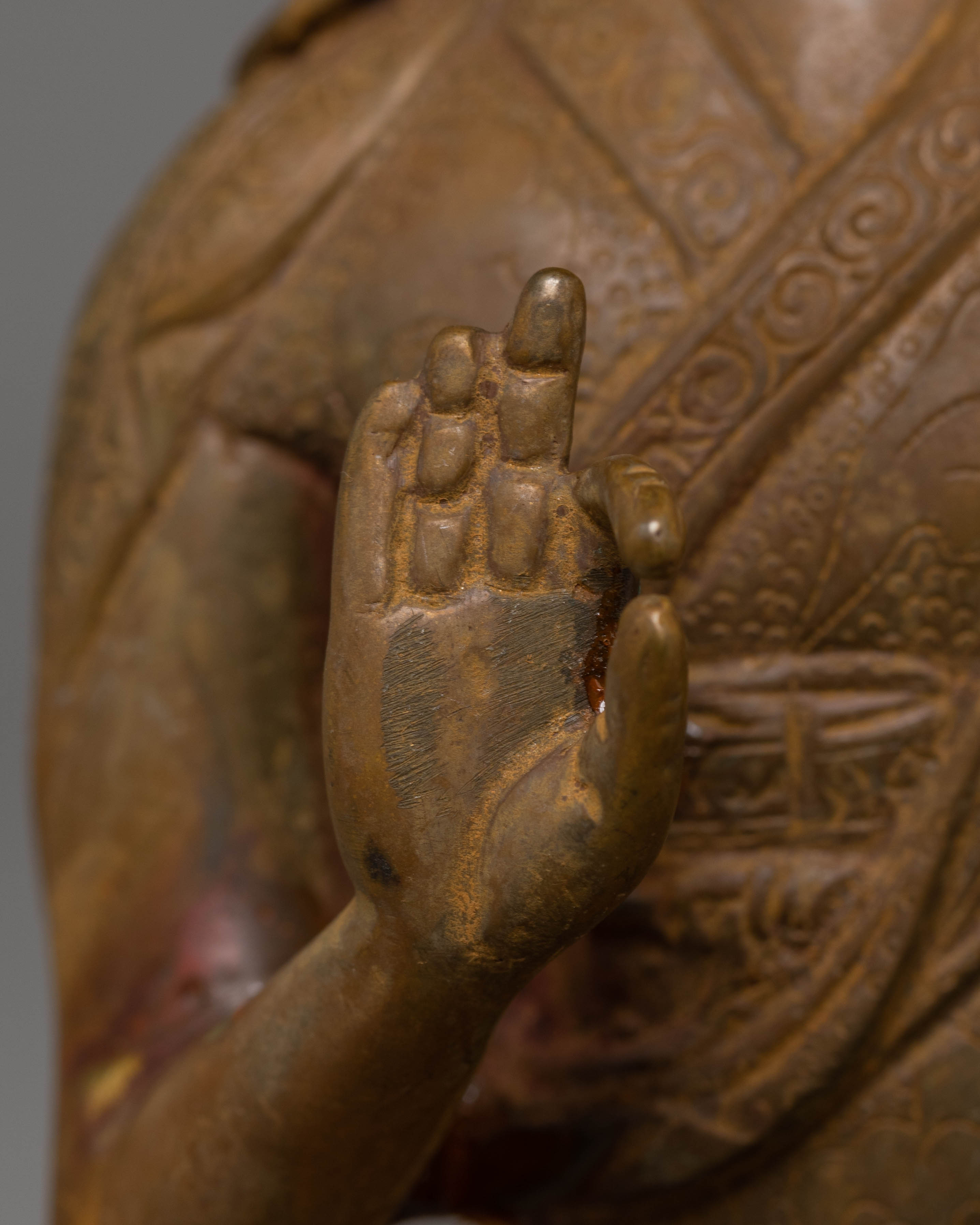 Sacred Tsongkhapa Je Statue Set | Tibetan Buddhist Figurines