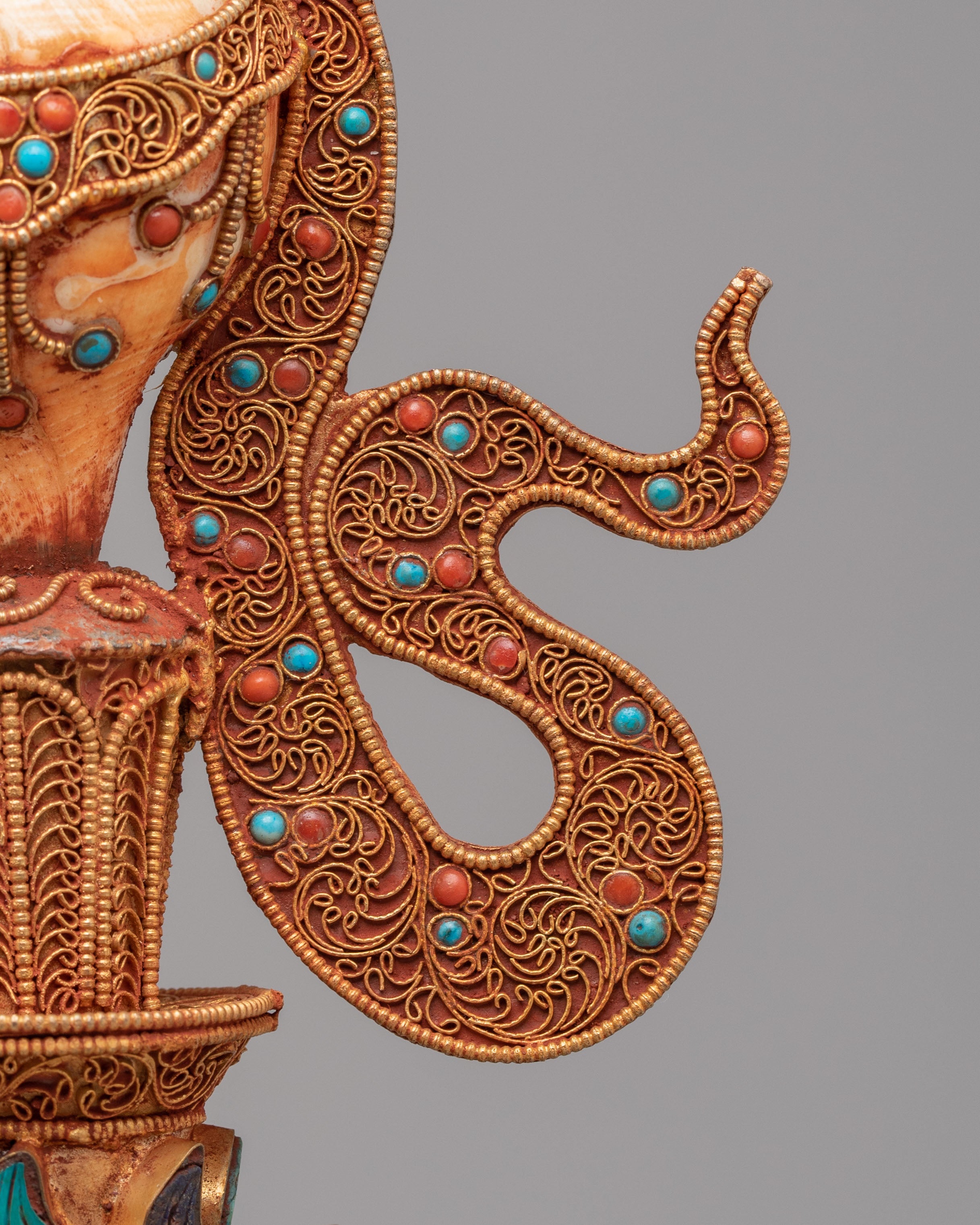 Handcrafted Himalayan Phurba for Ritual | Tibetan Dagger with Bone Carvings