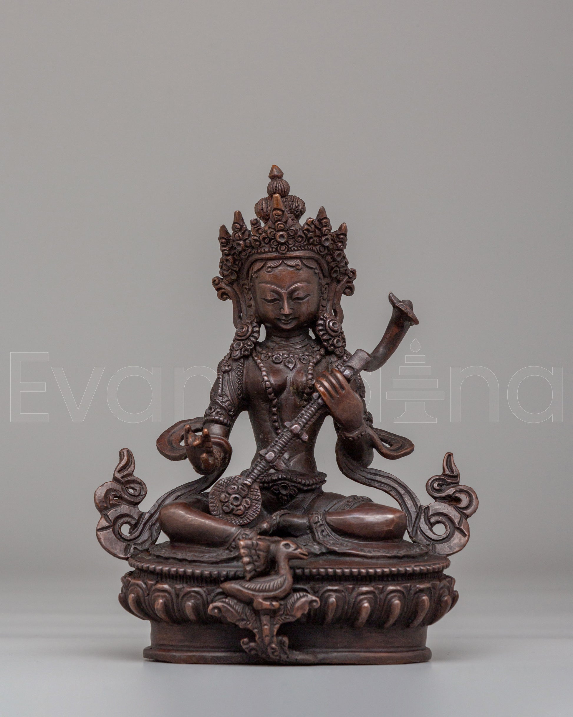 Divine Saraswati Veena Statue