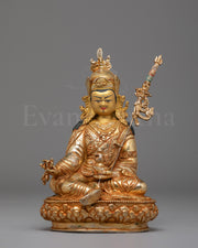 Traditional Buddhist Guru Rinpoche Sculpture 