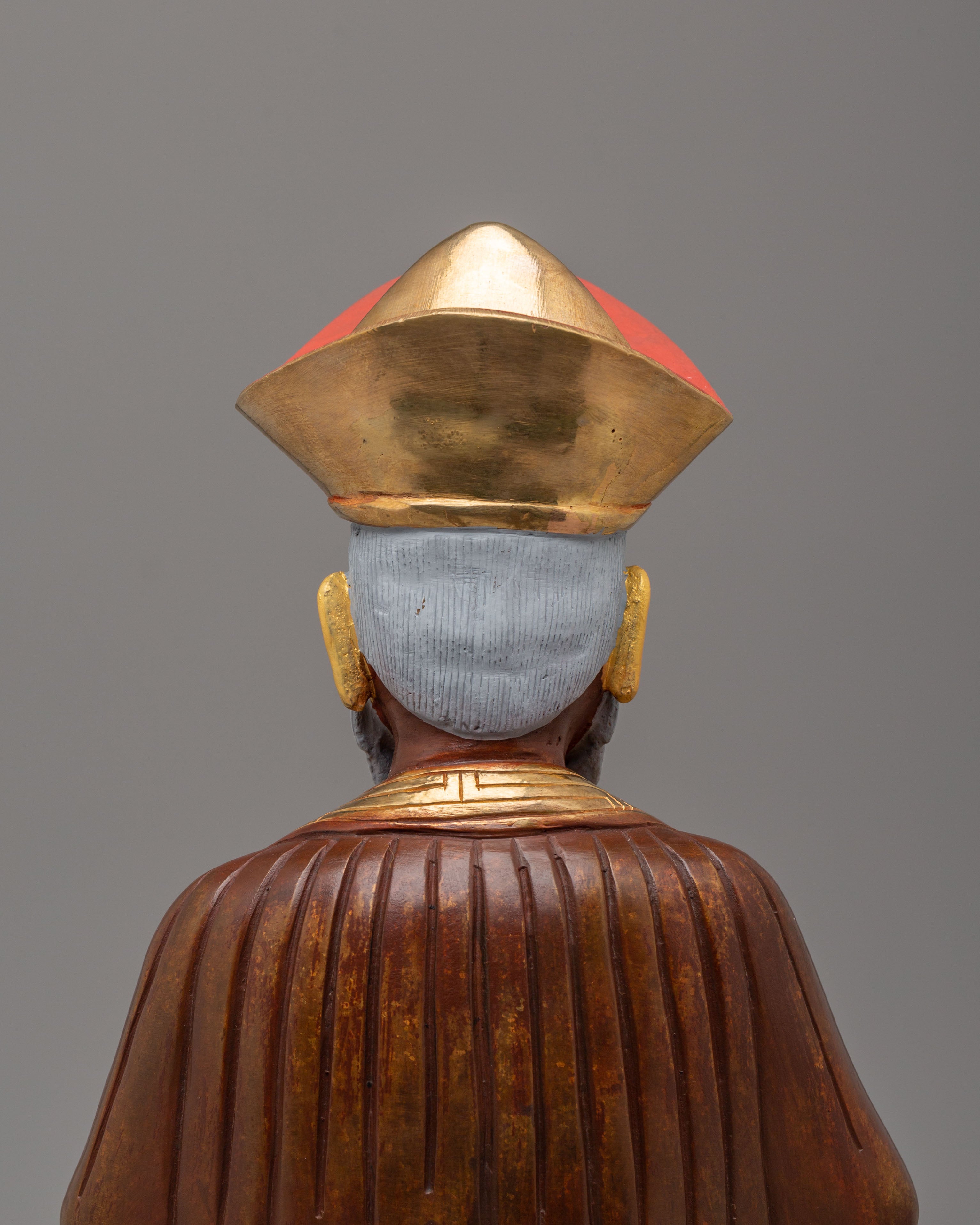 Vajrayana Guru Shapdum Statue | Handcrafted Tibetan Buddhist Master Figure