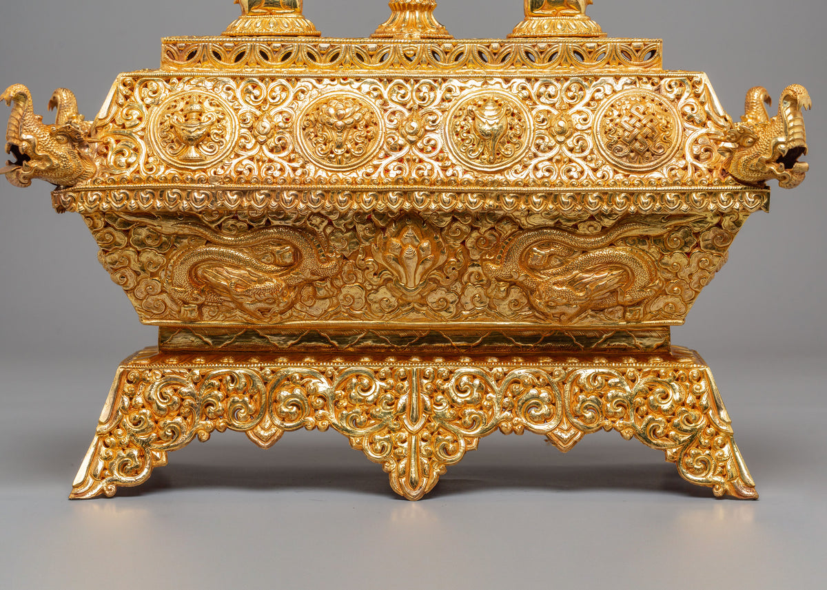 Buddhist Dharma Wheel Incense Burner | Meditation & Ritual Use