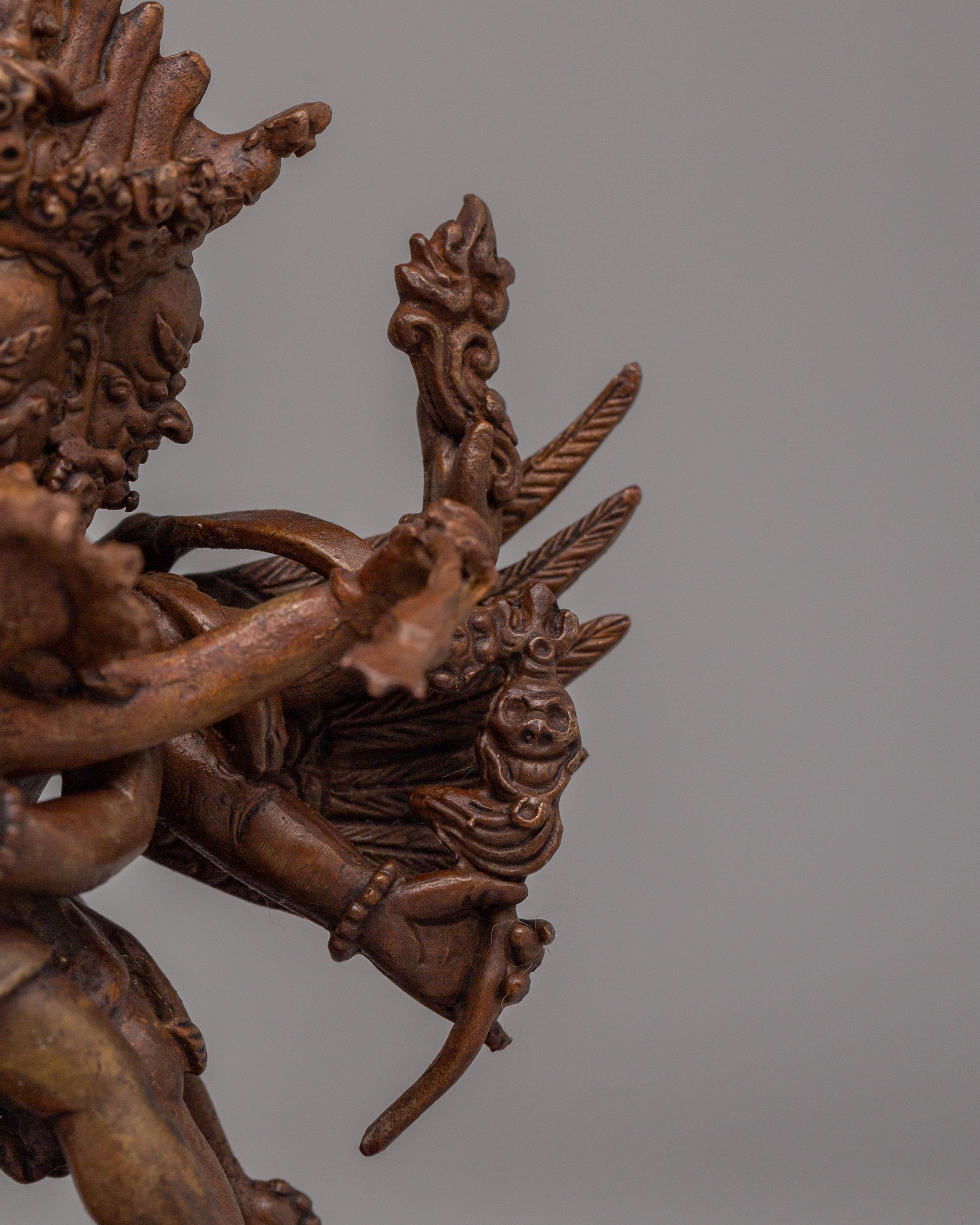 Sacred Vajrakilaya with Consort Statue | Tibetan Tantric Deity Figurine