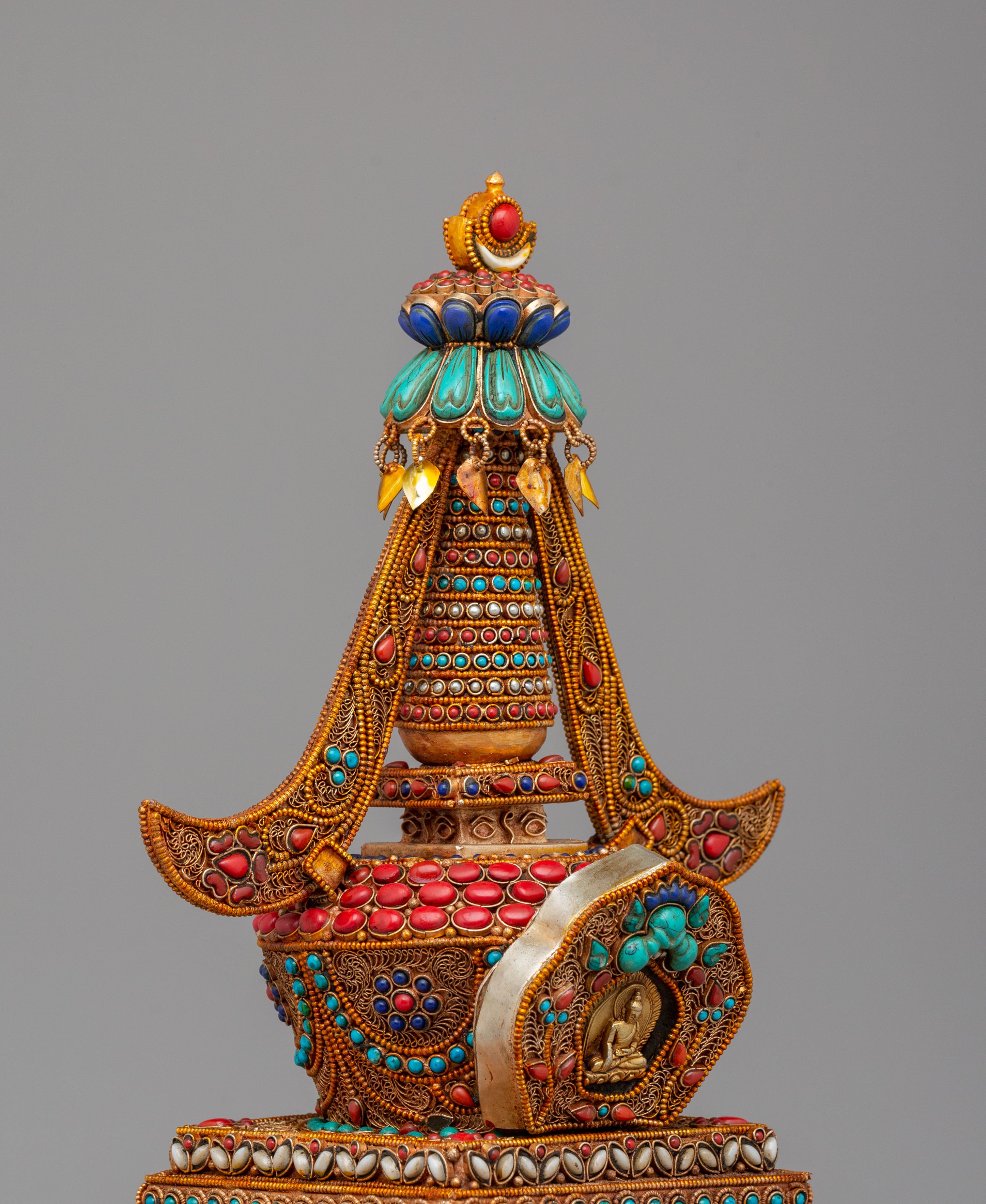 Ceremonial Buddhist Enlightenment Stupa | Sacred Stupa for Rituals & Meditation