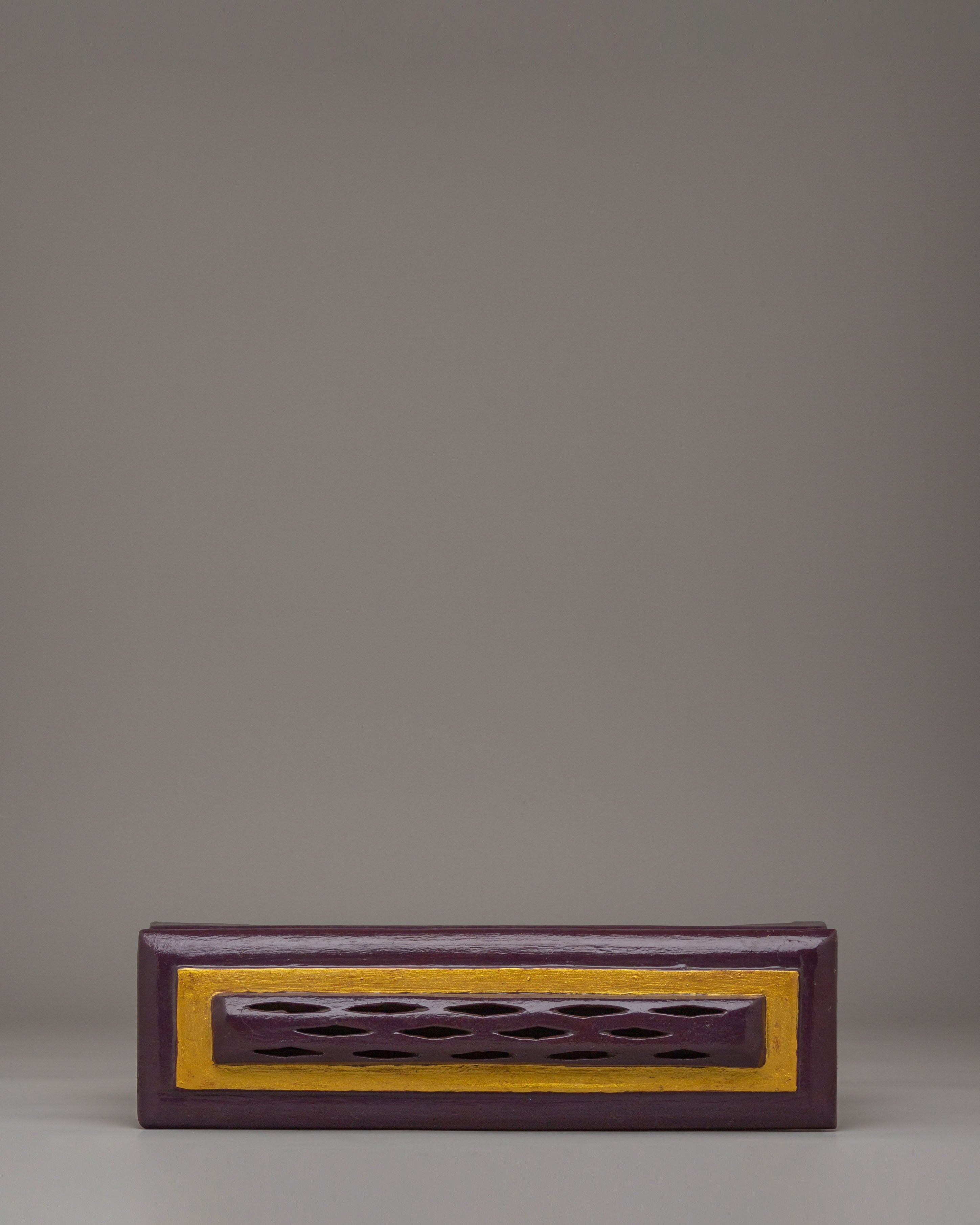 Ashtamangala Wooden Incense Burner | Handcrafted Wood Incense Burner