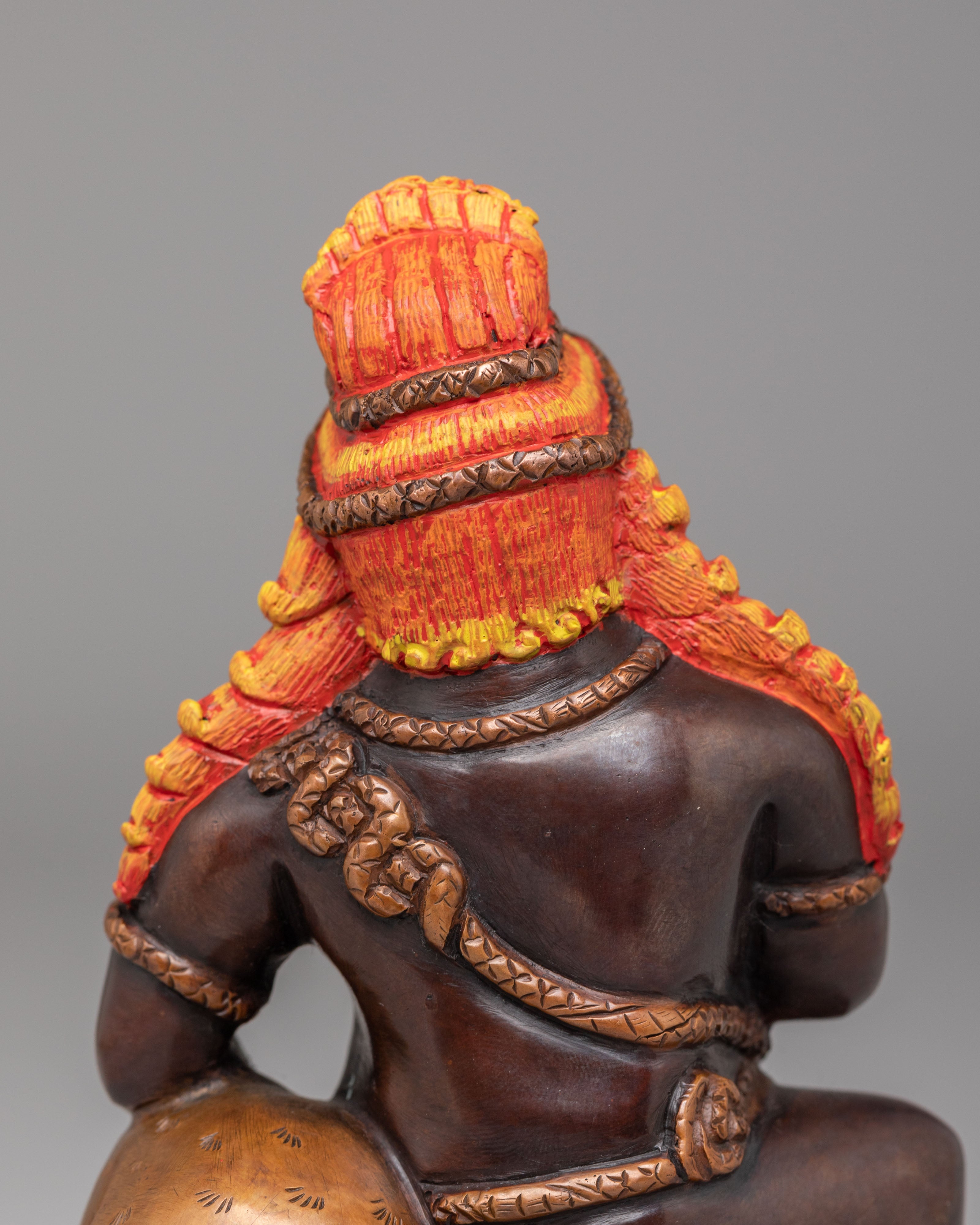Himalayan Black Dzambhala Statue | Buddhist Wealth Deity