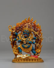 Sacred Six-Armed Mahakala Statue