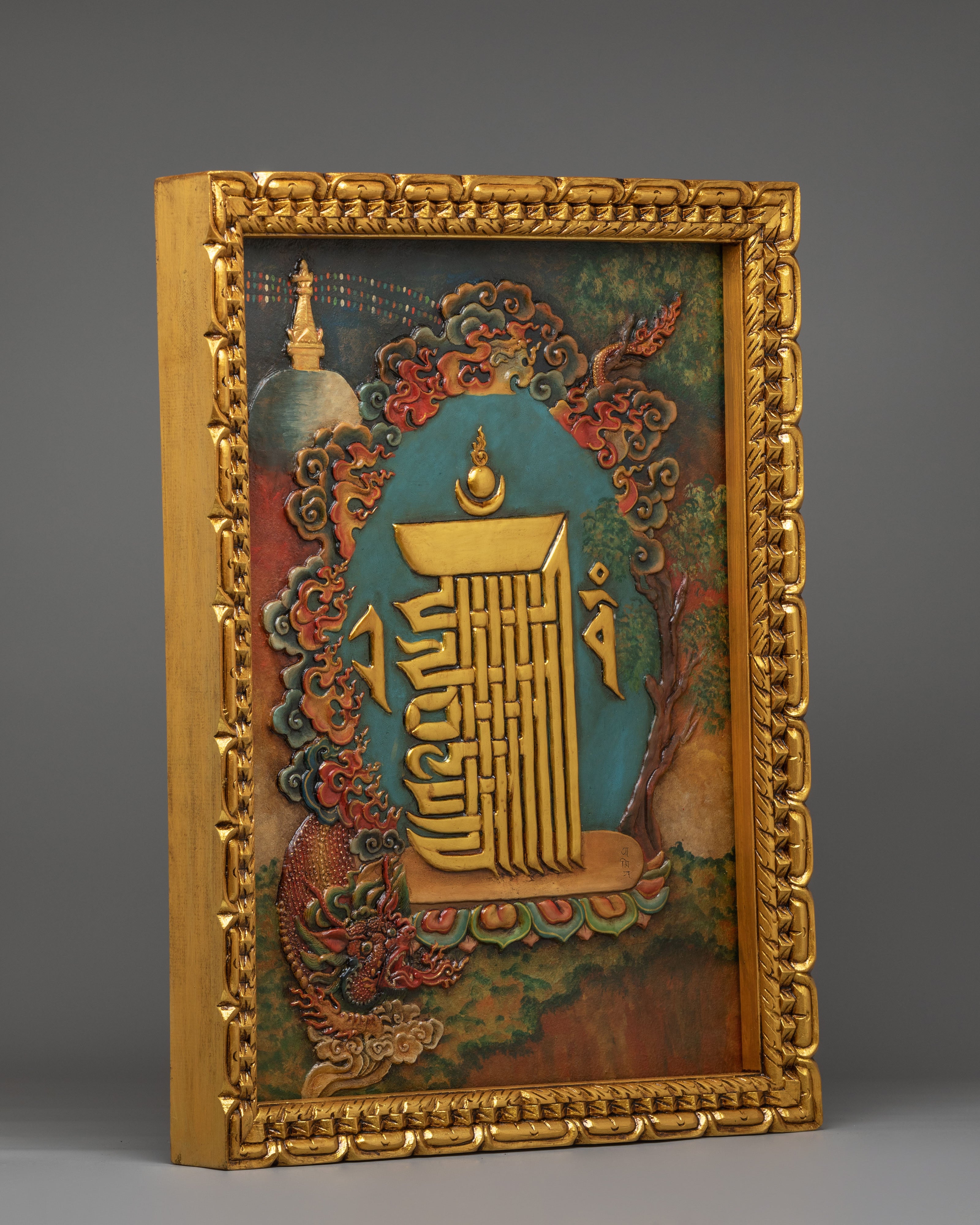 Tibetan Kalachakra Wall Hanging | Symbol of Timeless Wisdom and Spiritual Harmony