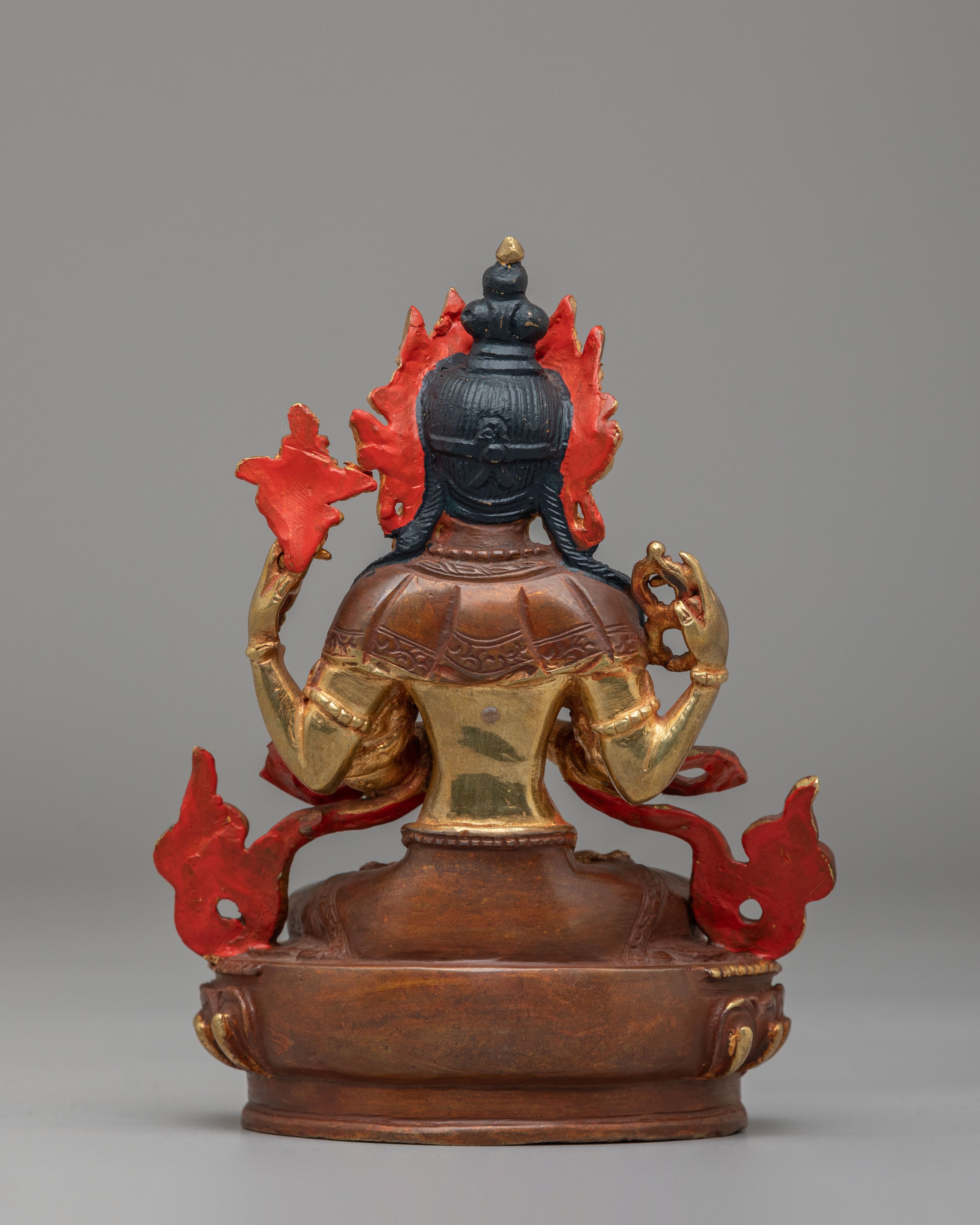 Four-Armed Chenrezig Himalayan Statue | Handcrafted Spiritual Decor