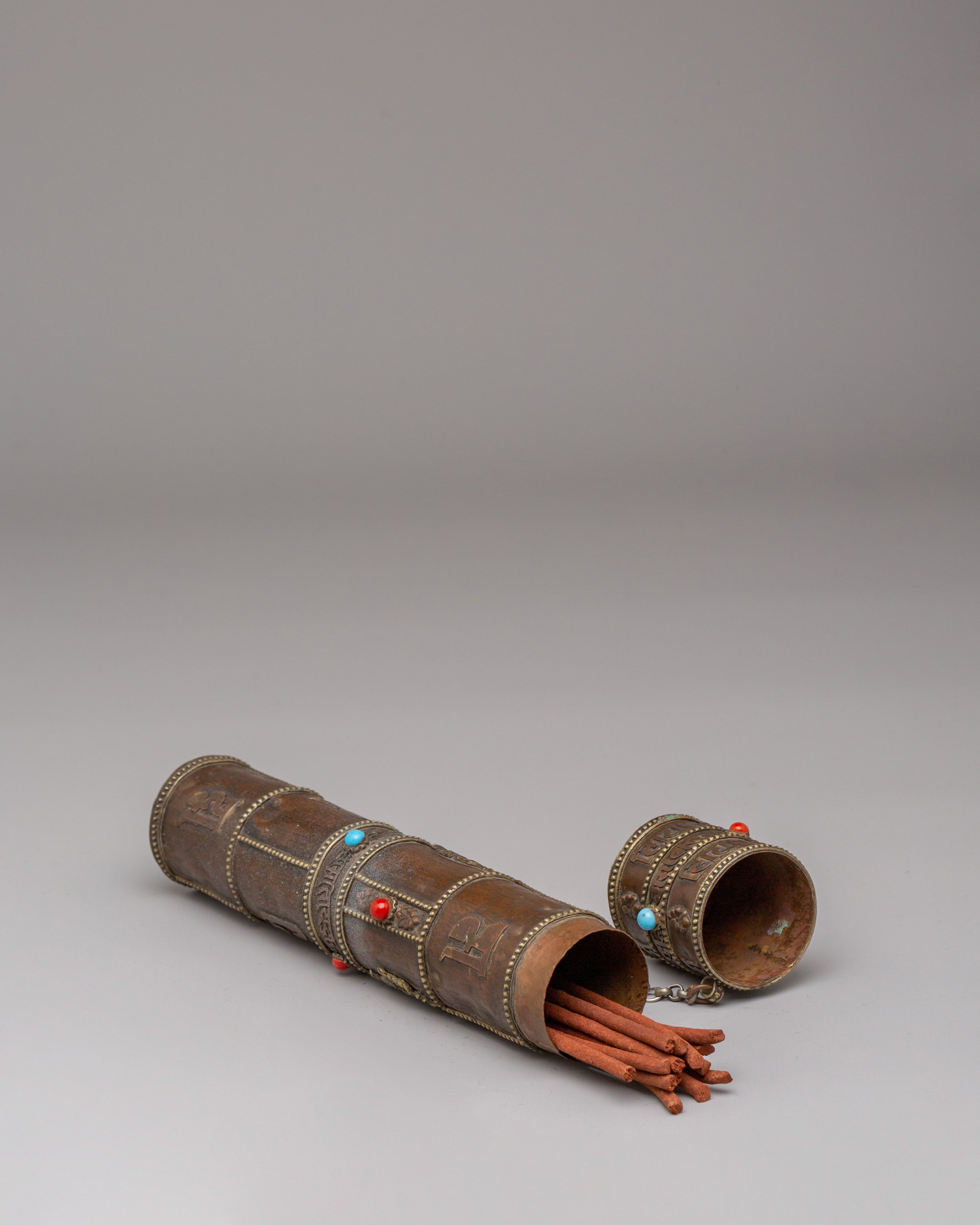Vajrayana Ritual Incense Holder | Tibetan Buddhist Copper Burner