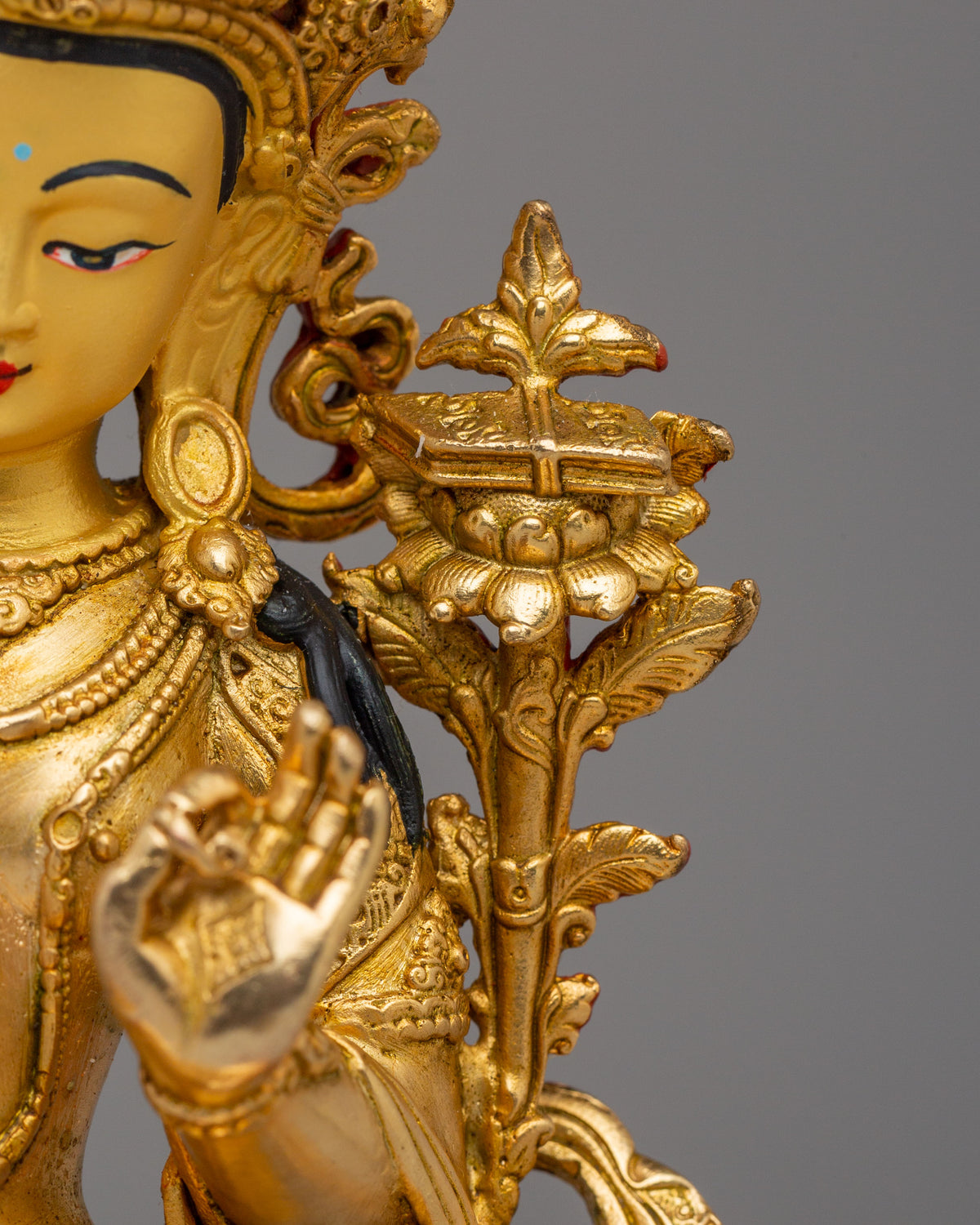 Handcrafted Manjushri Buddhist Statue | Bodhisattva of Wisdom