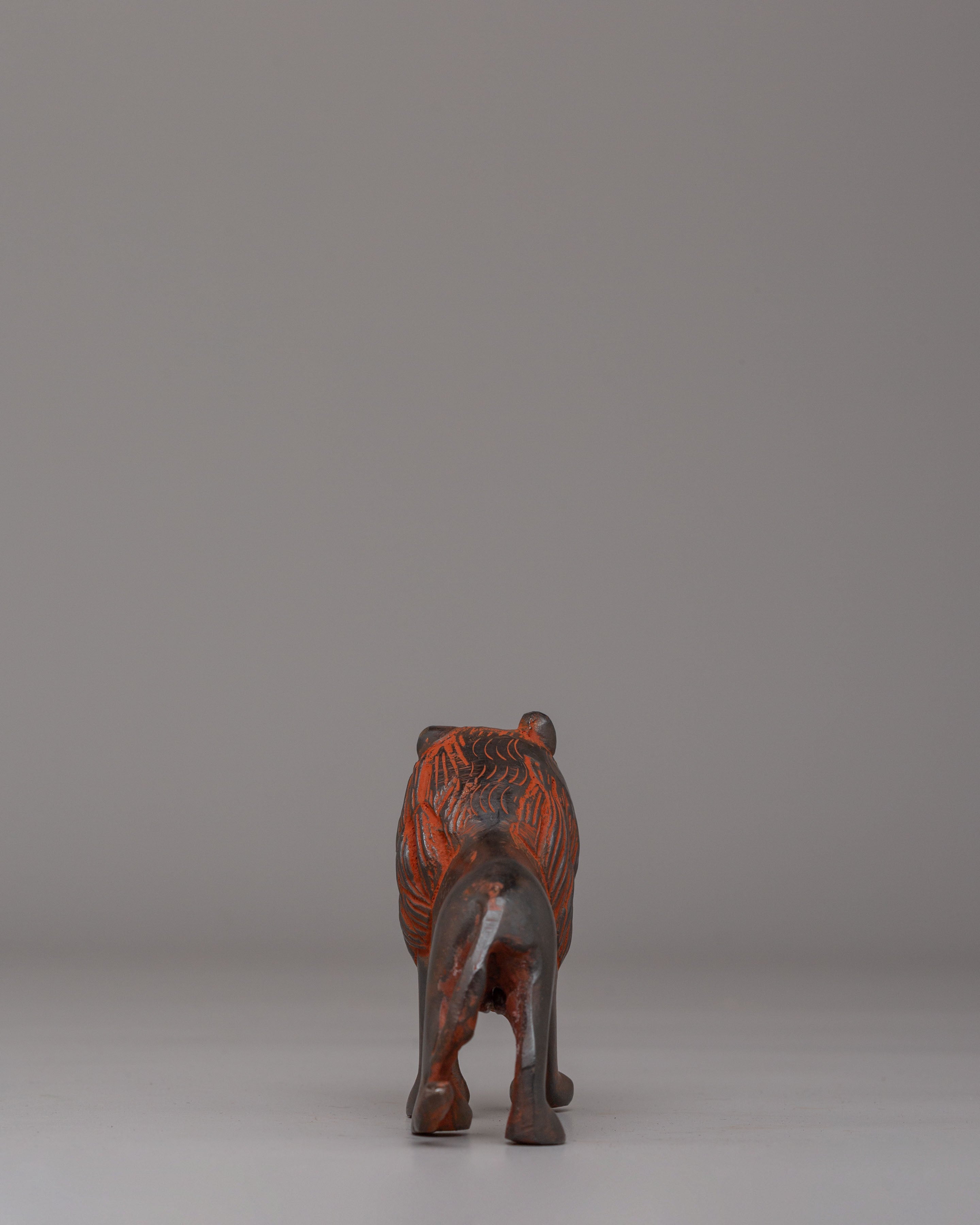Traditional Lion | Hand Carved Wooden Lion