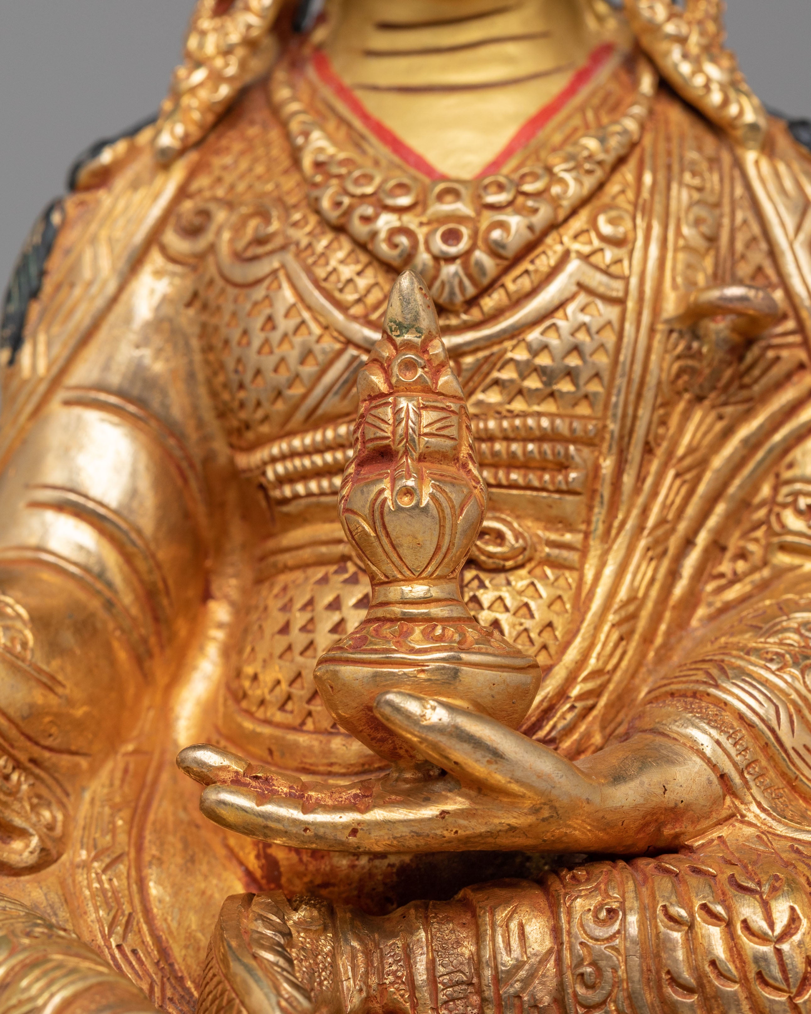 Sacred Altar Guru Rinpoche Statue | Tibetan Copper Statue