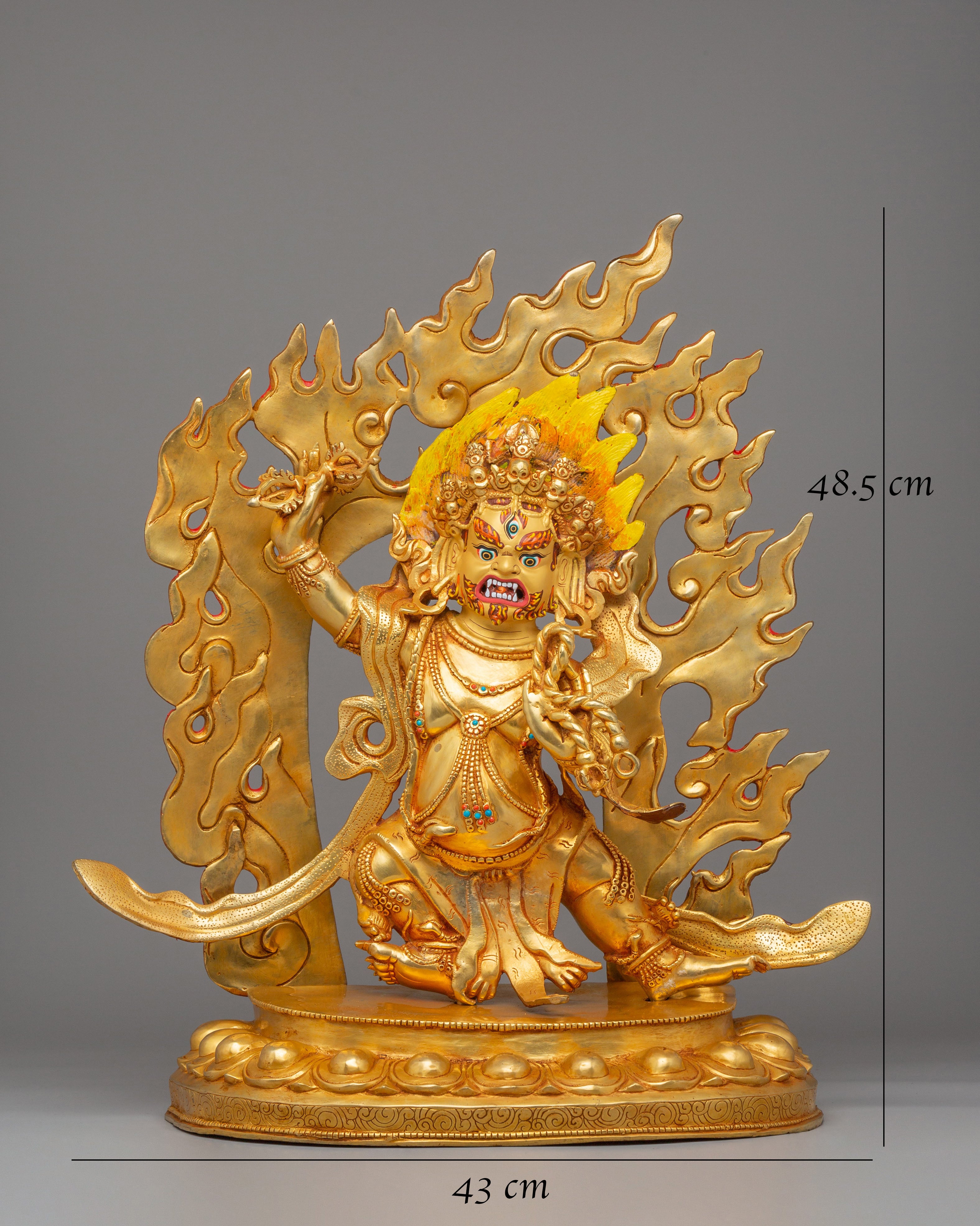 Vajrapani Buddhist Protector Deity Statue | Buddhist Altar Statue