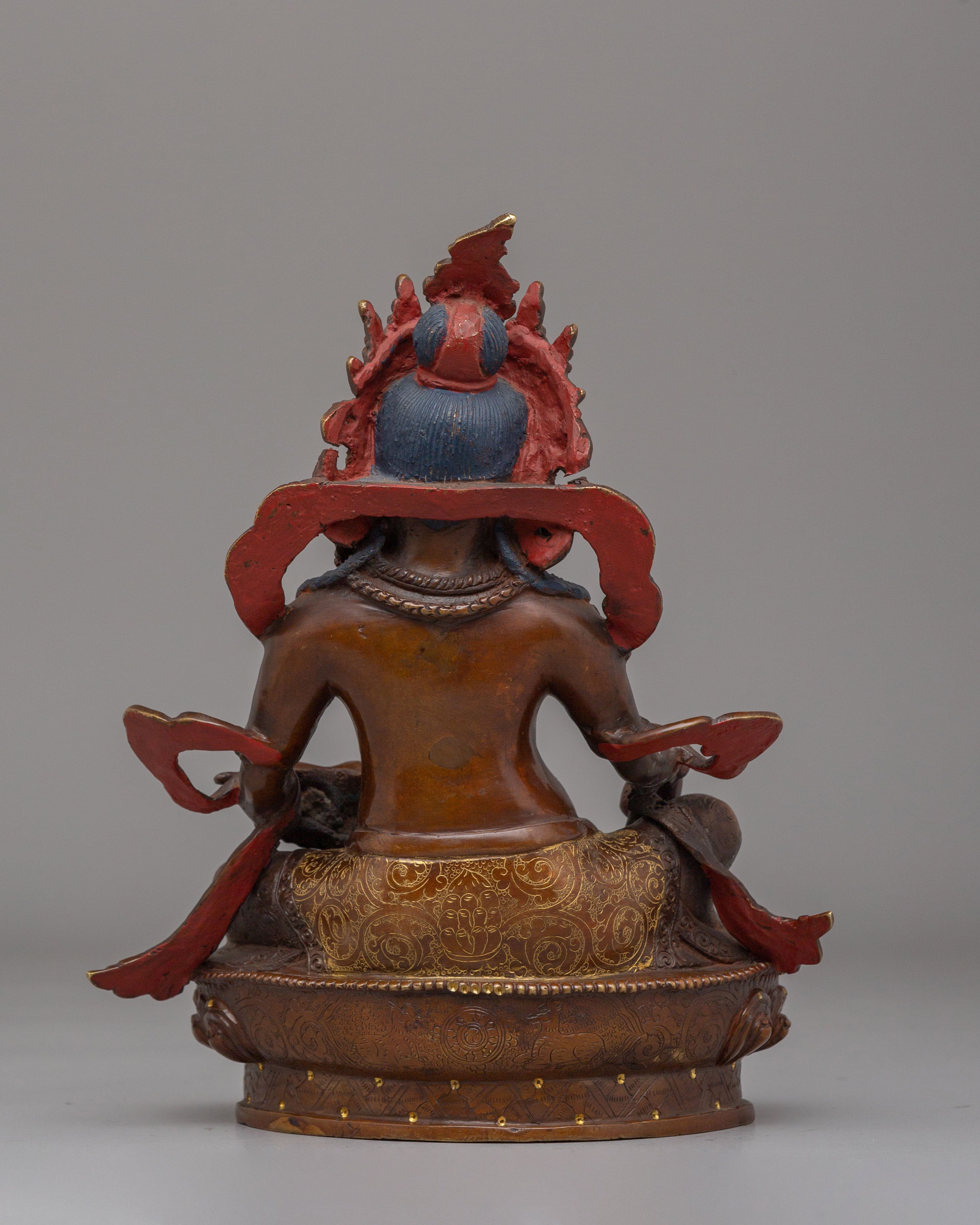 Sacred Tibetan Dzambhala Sculpture | Statue for Abundance